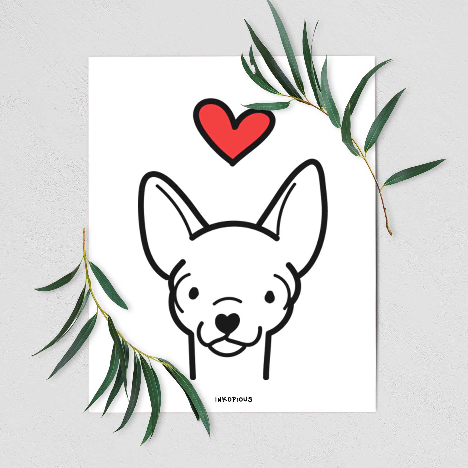 Love Always Chihuahua Art Print