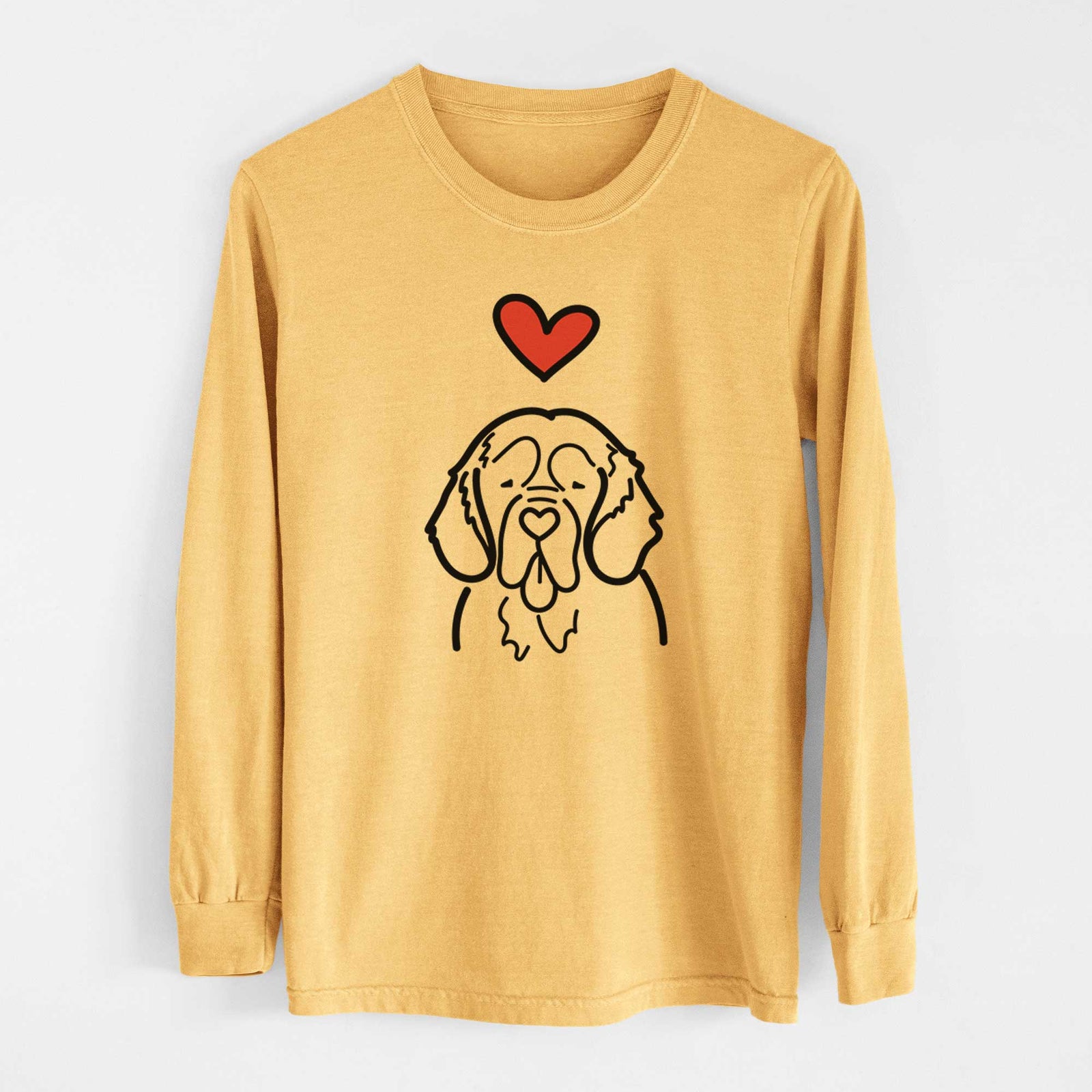 Love Always Clumber Spaniel - Heavyweight 100% Cotton Long Sleeve