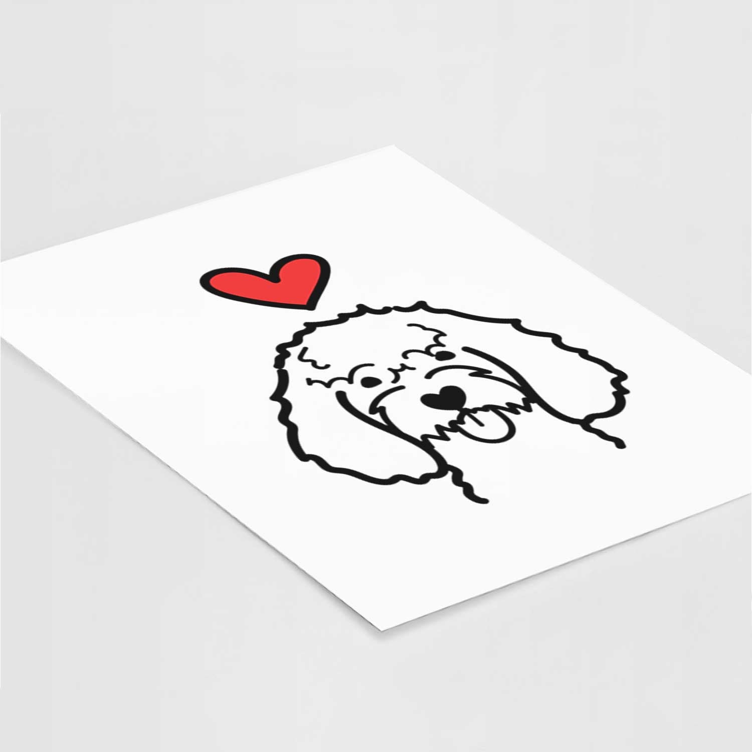 Love Always Cockapoo Art Print