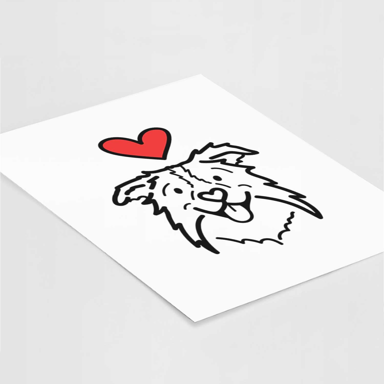 Love Always Border Collie - Cricket Art Print