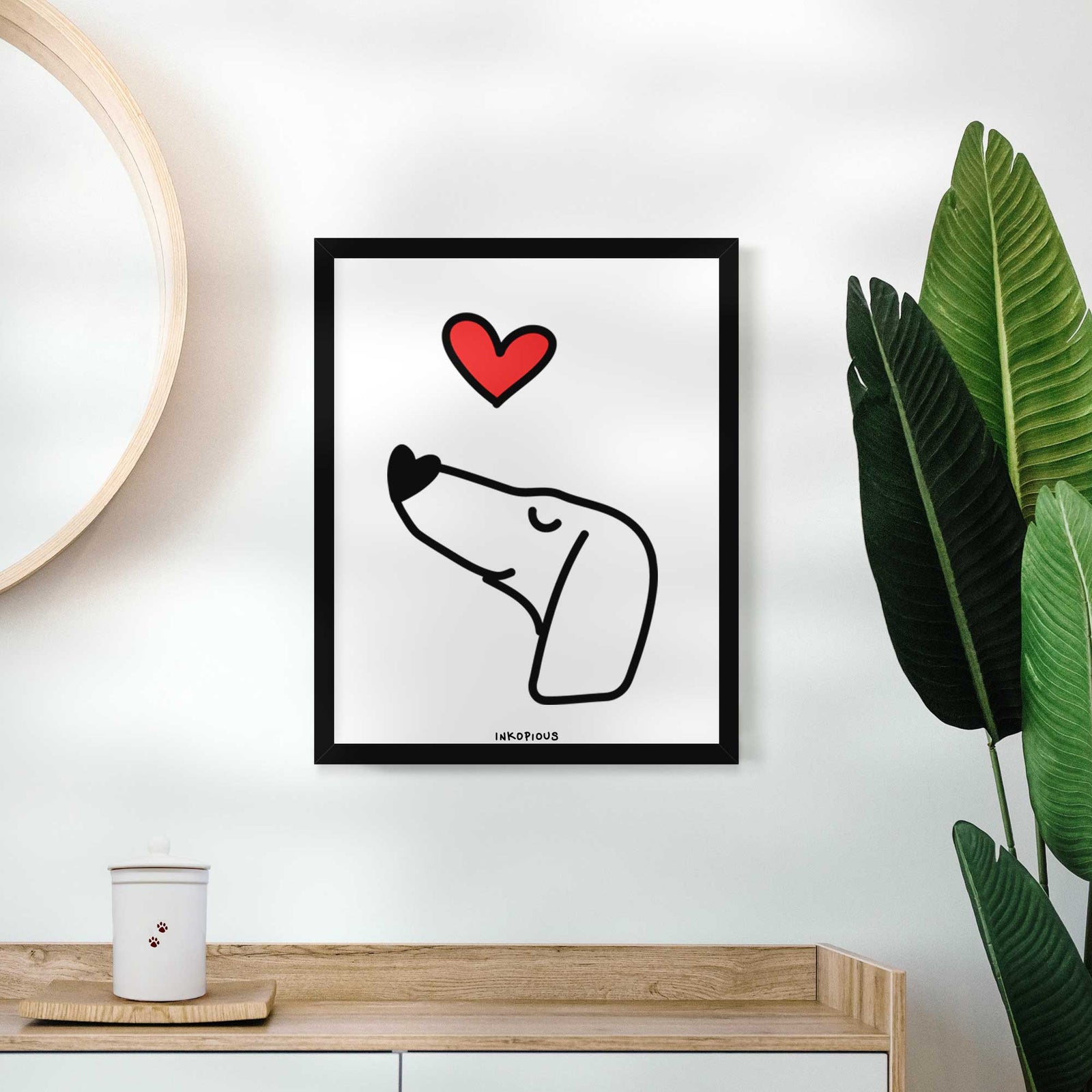 Love Always Dachshund Art Print