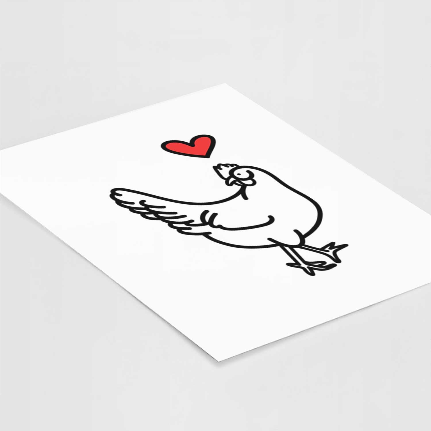 Love Always Chicken - Daisy Art Print