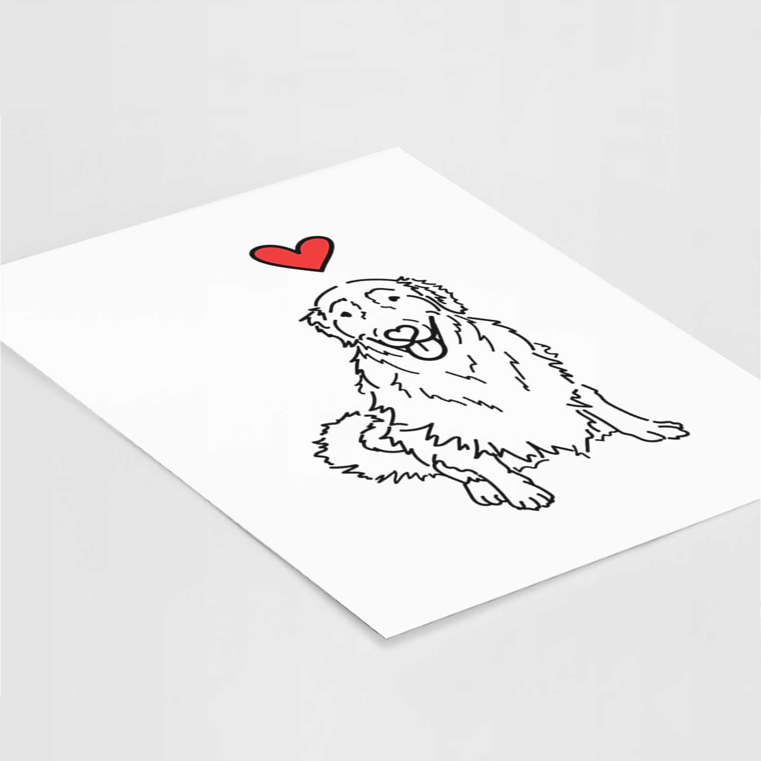 Love Always Golden Retriever - Daisy Art Print