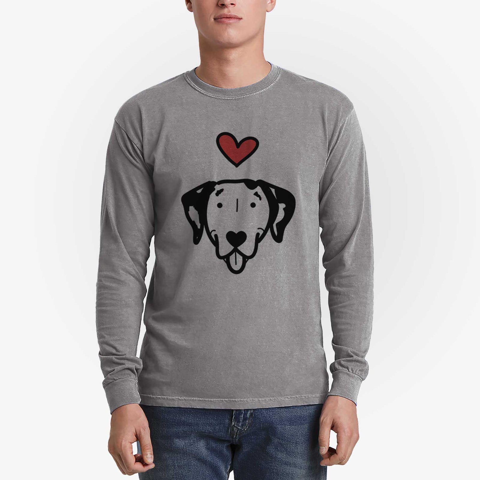 Love Always Dalmatian - Heavyweight 100% Cotton Long Sleeve
