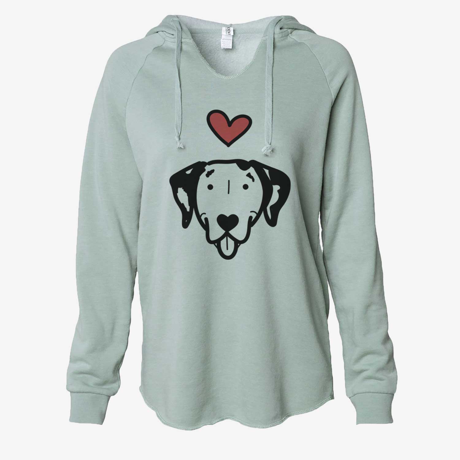 Love Always Dalmatian - Cali Wave Hooded Sweatshirt