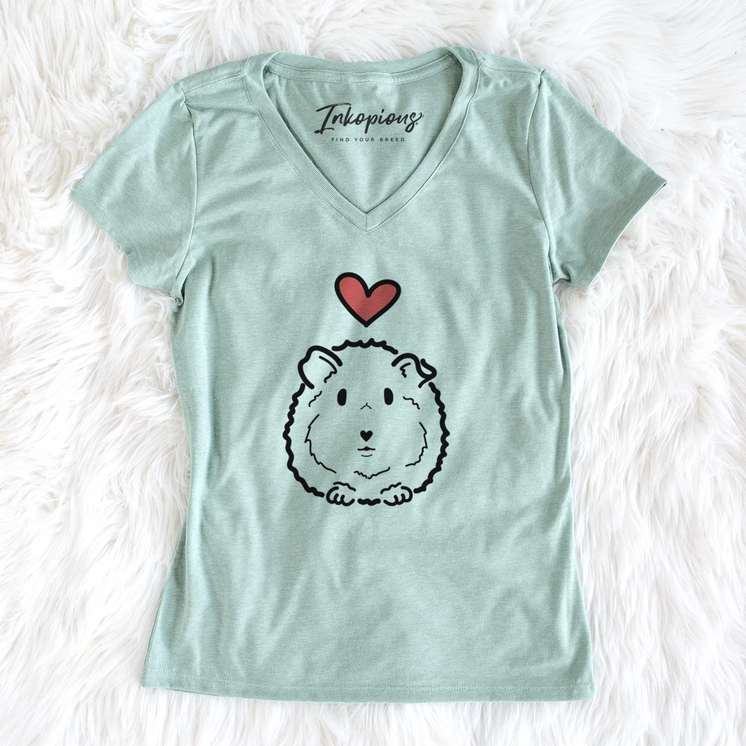 Love Always Guinea Pig - Duke - Women's V-neck Shirt