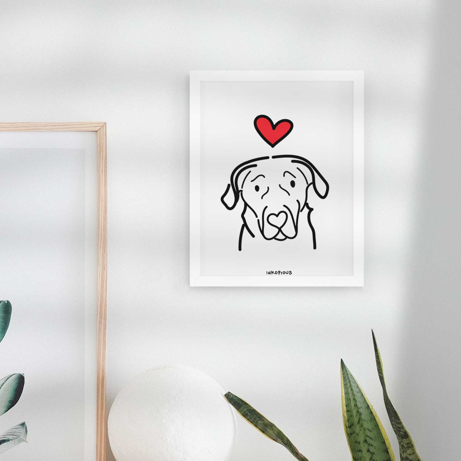 Love Always English Labrador Art Print