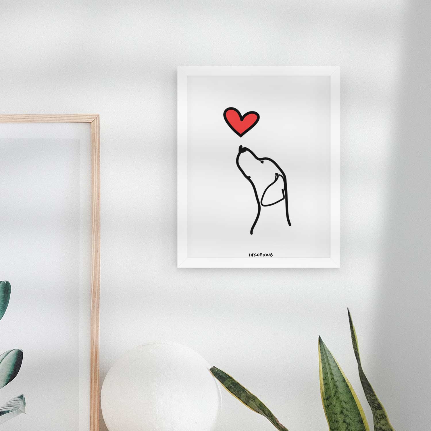 Love Always English Pointer Profile Art Print