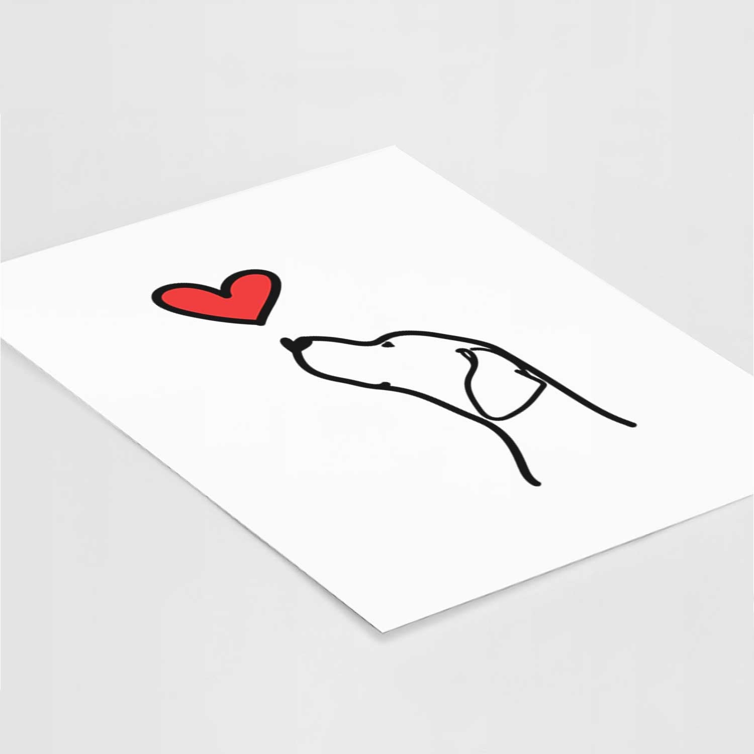 Love Always English Pointer Profile Art Print