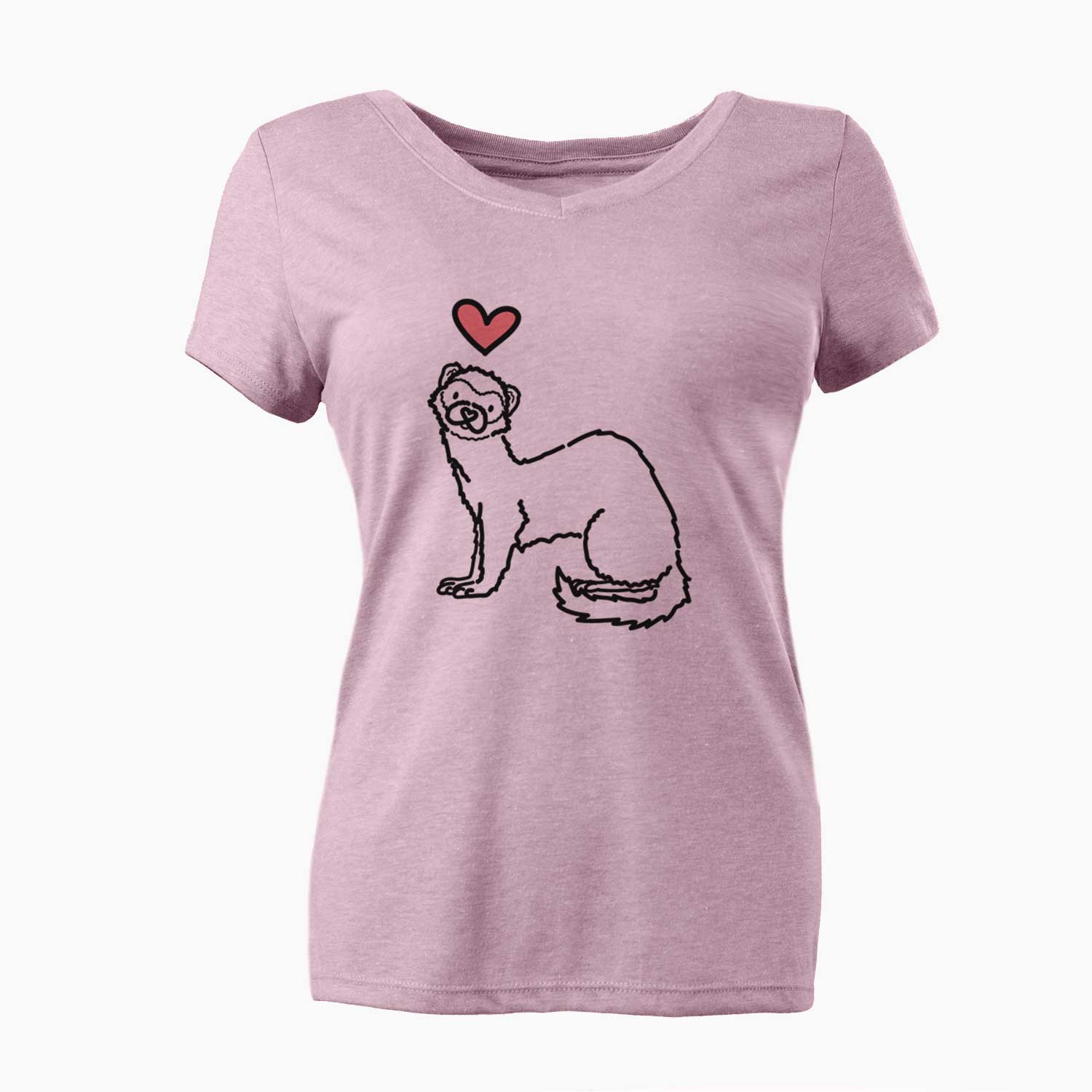 Love Always Ferret - Fern - Women's V-neck Shirt