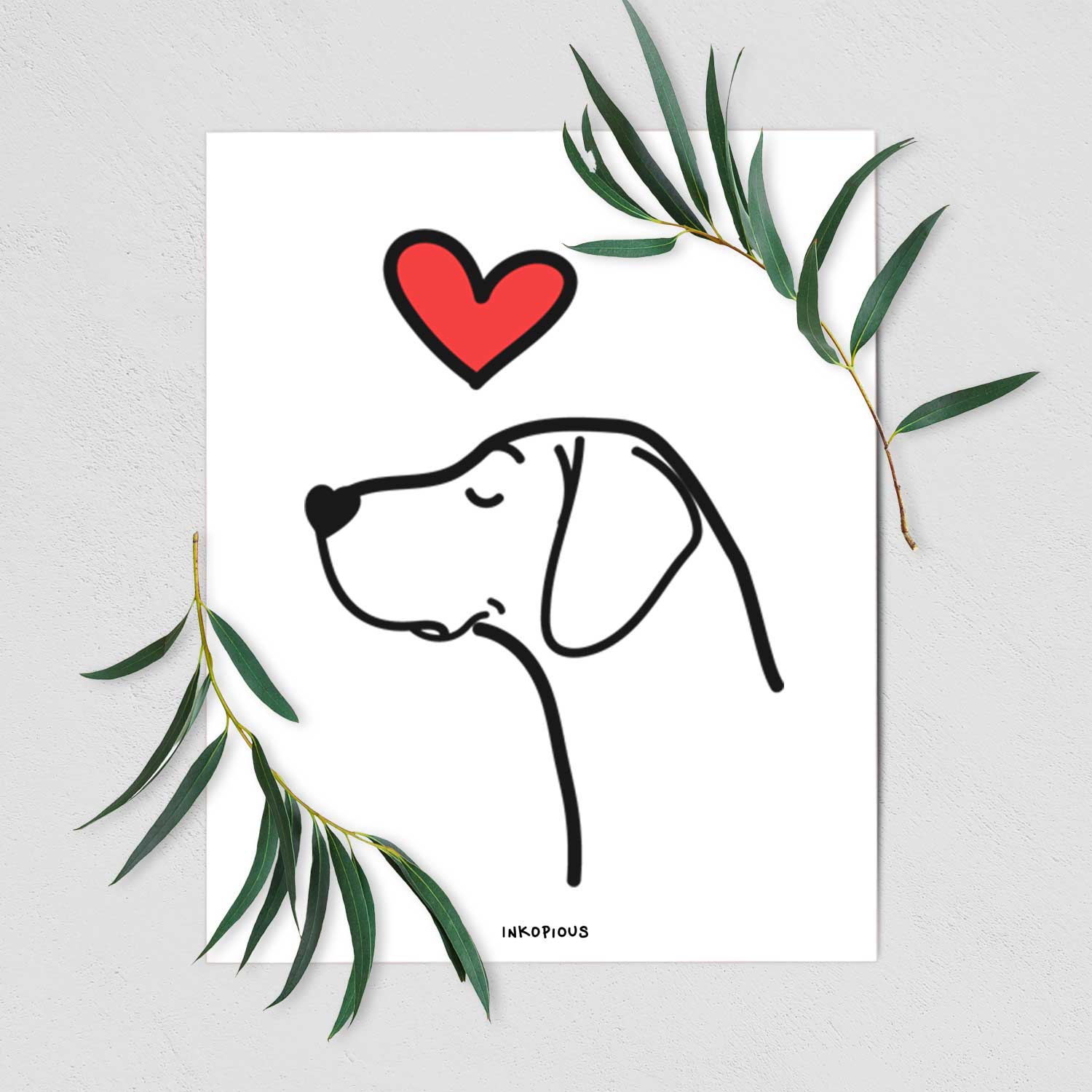 Love Always German Shorthaired Pointer Art Print