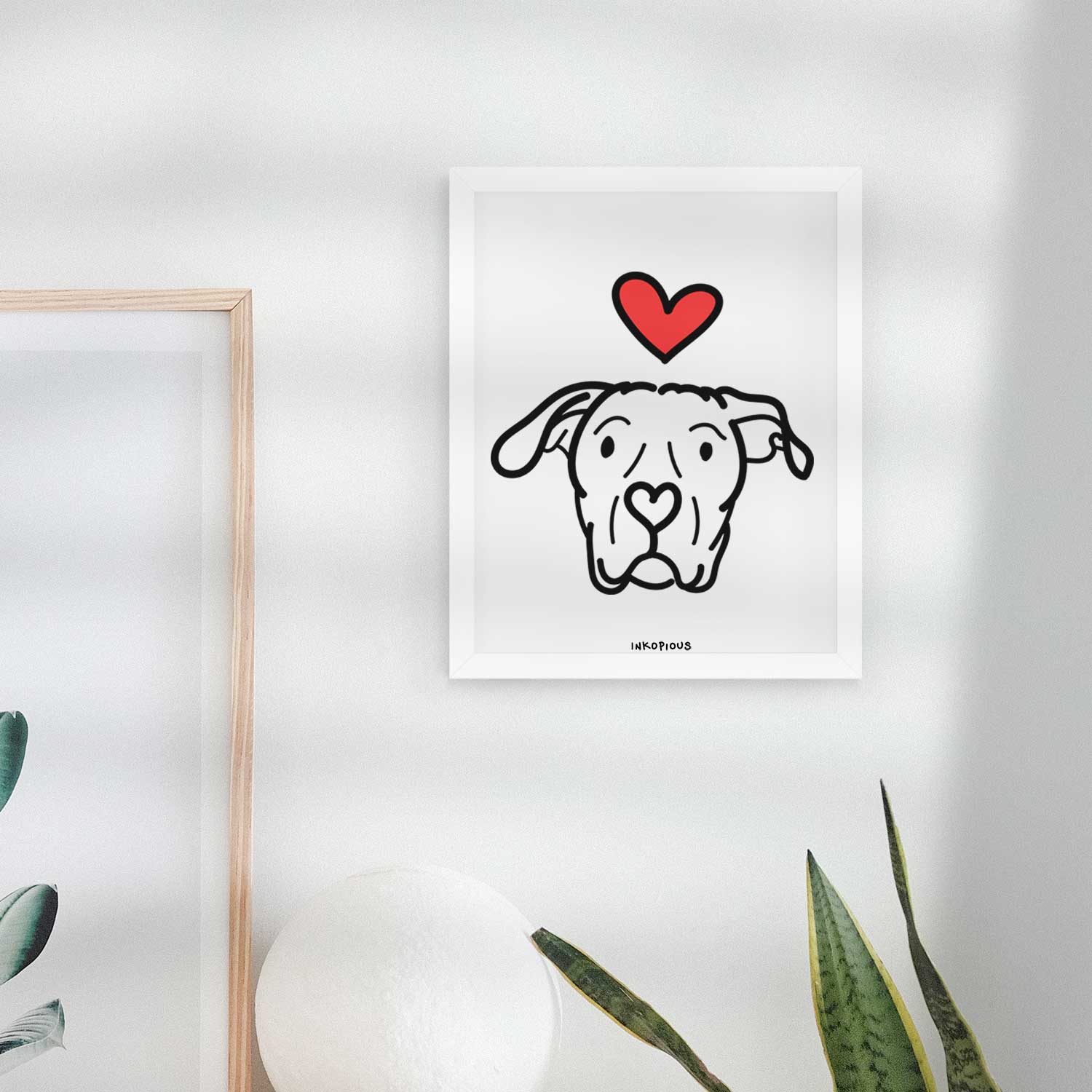 Love Always Dogo Argentino - Genevieve Art Print
