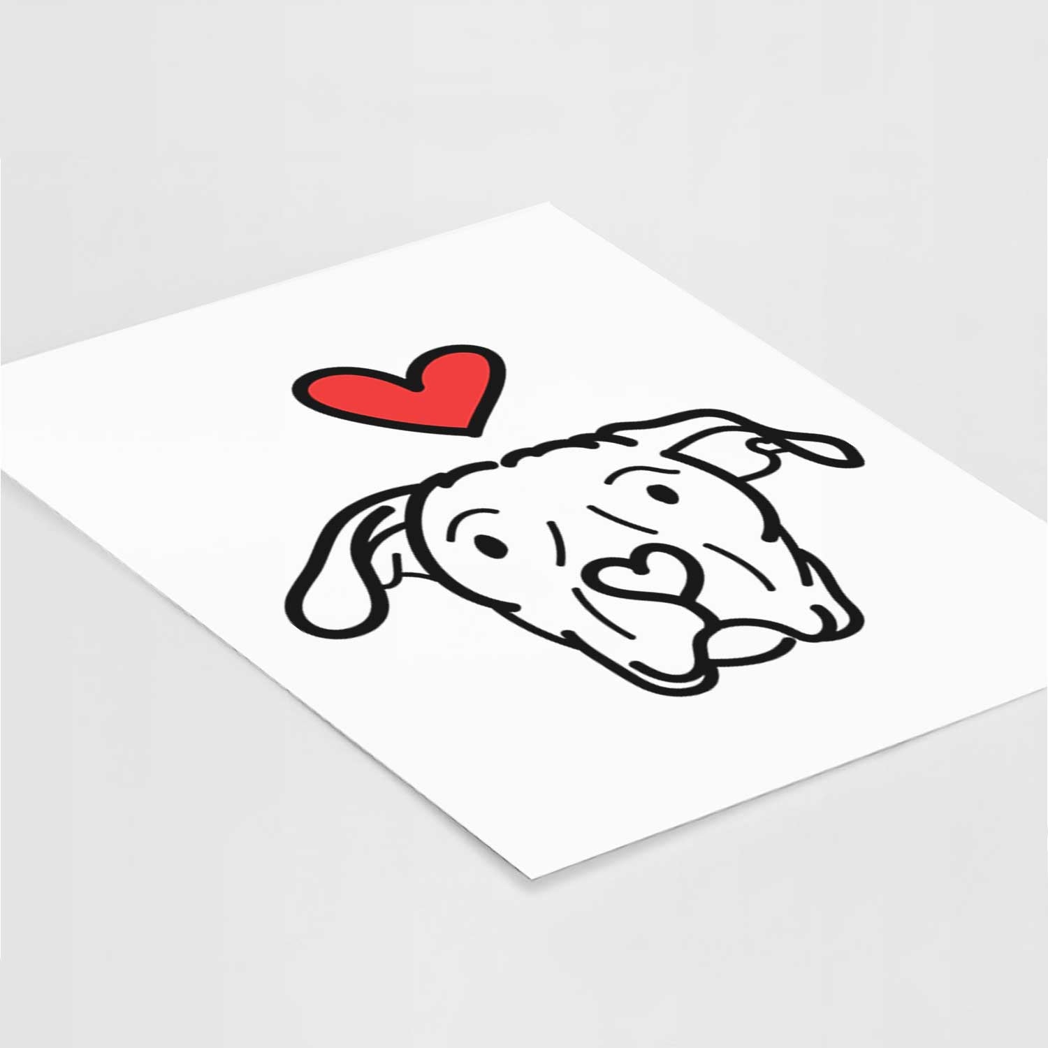 Love Always Dogo Argentino - Genevieve Art Print