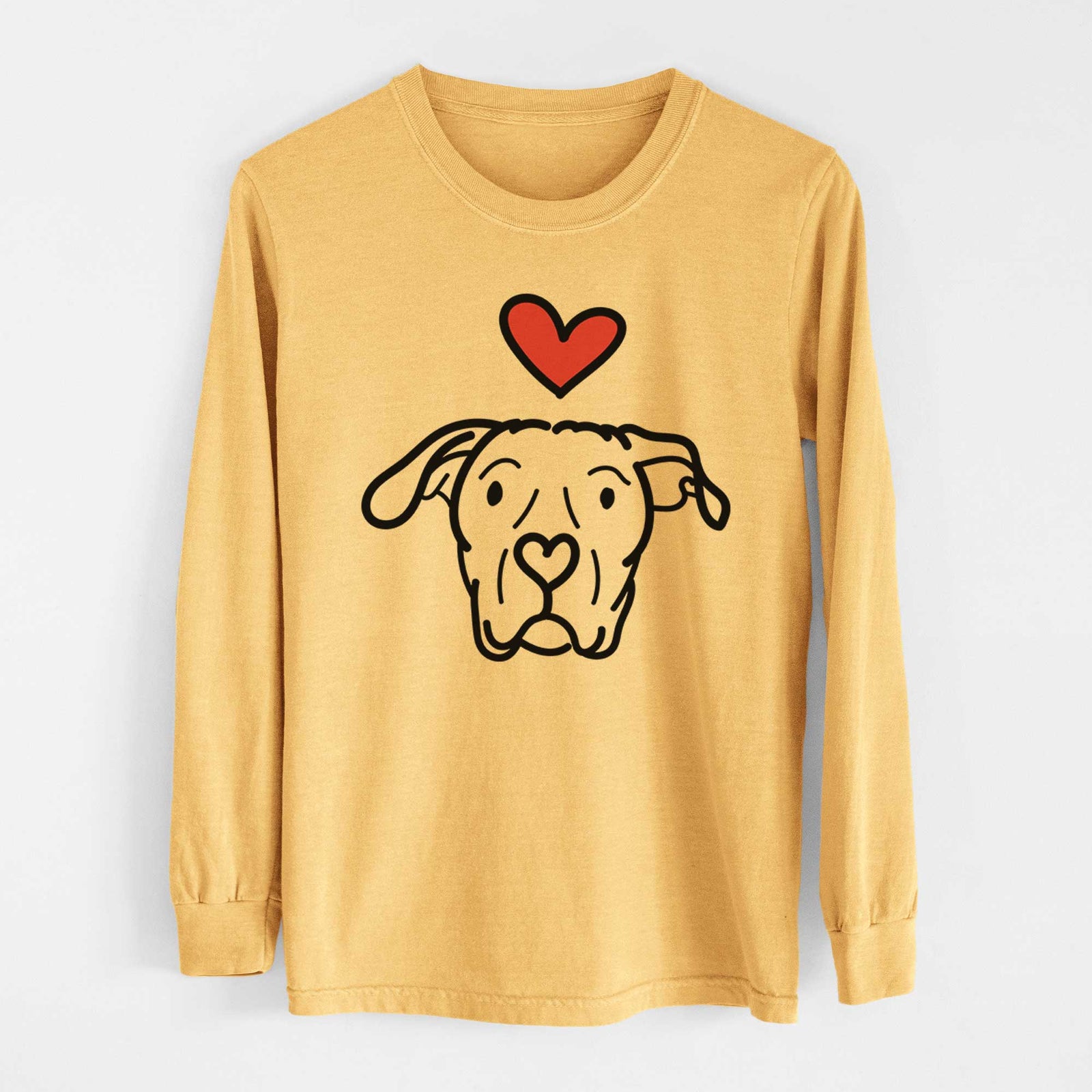 Love Always Dogo Argentino - Genevieve - Heavyweight 100% Cotton Long Sleeve