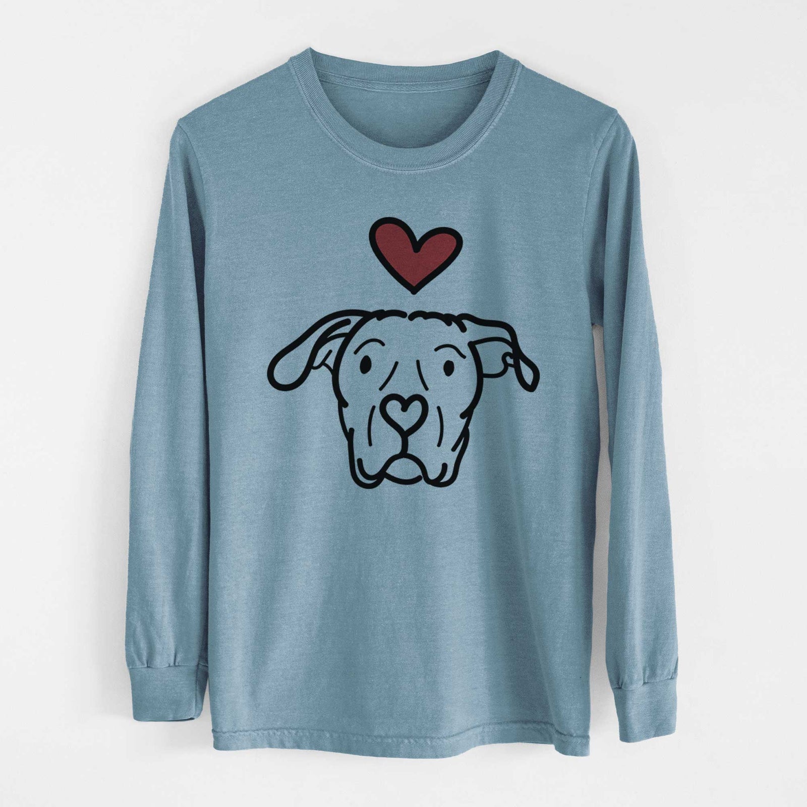 Love Always Dogo Argentino - Genevieve - Heavyweight 100% Cotton Long Sleeve