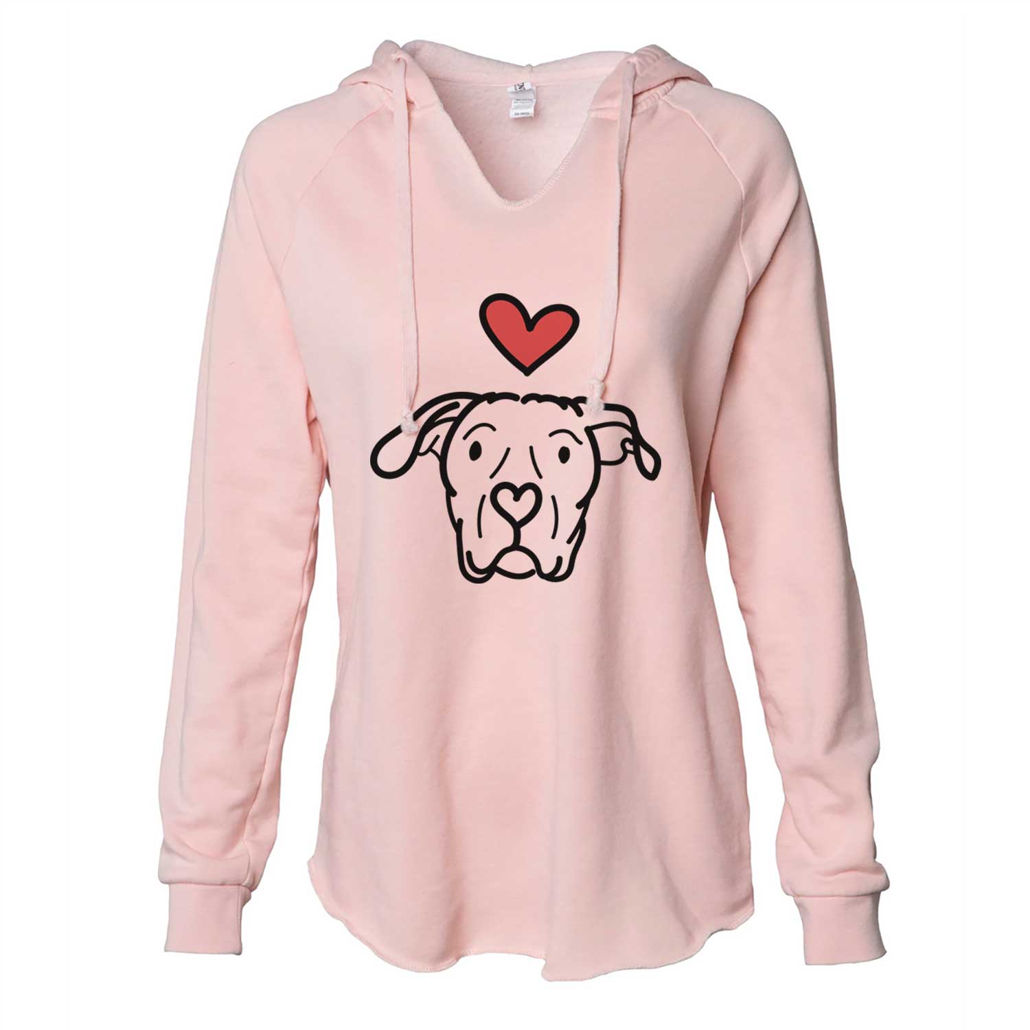 Love Always Dogo Argentino - Genevieve - Cali Wave Hooded Sweatshirt