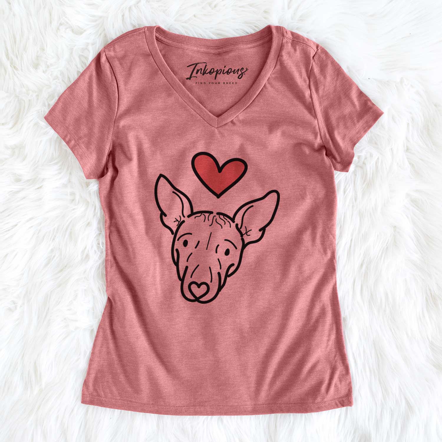 Love Always American Hairless Terrier - Georgia - Women's V-neck Shirt