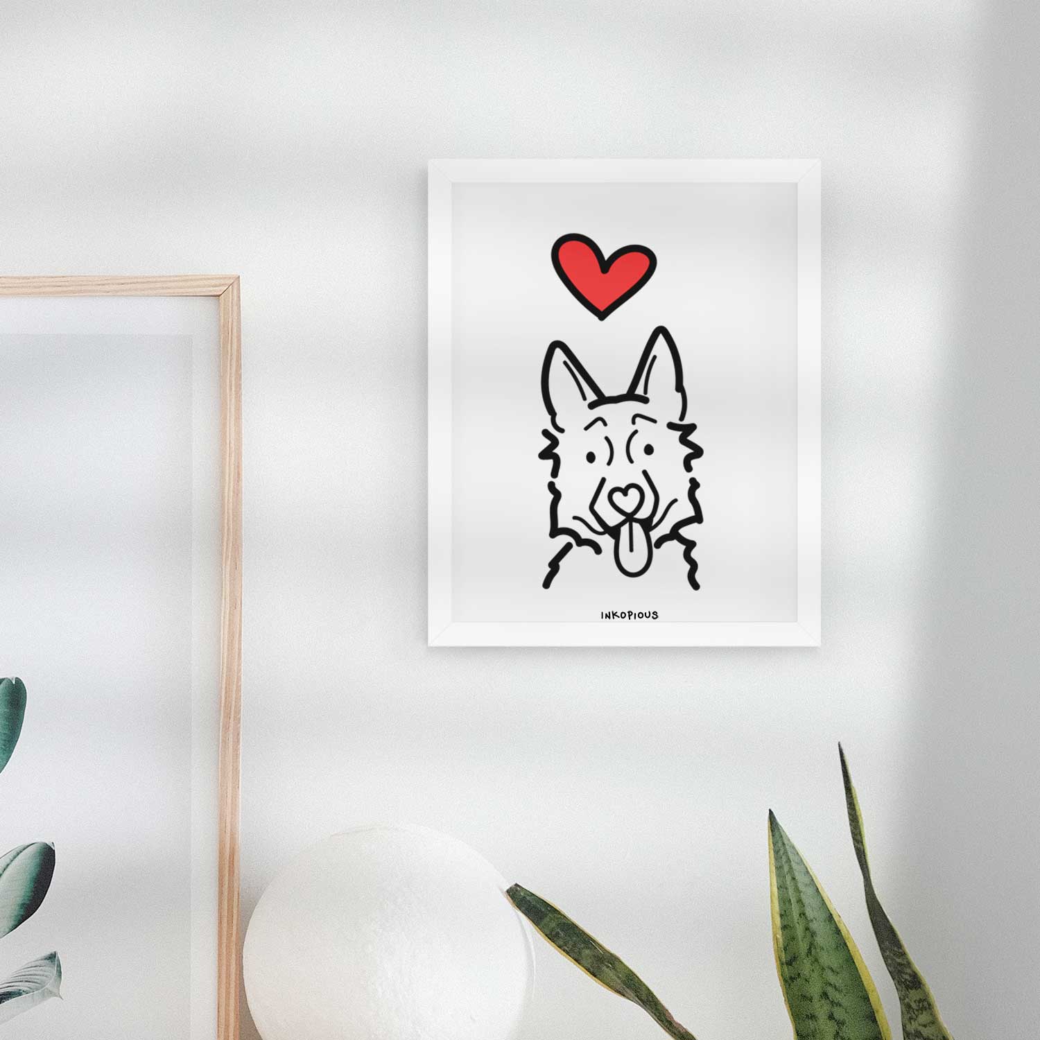 Love Always German Shepherd Art Print