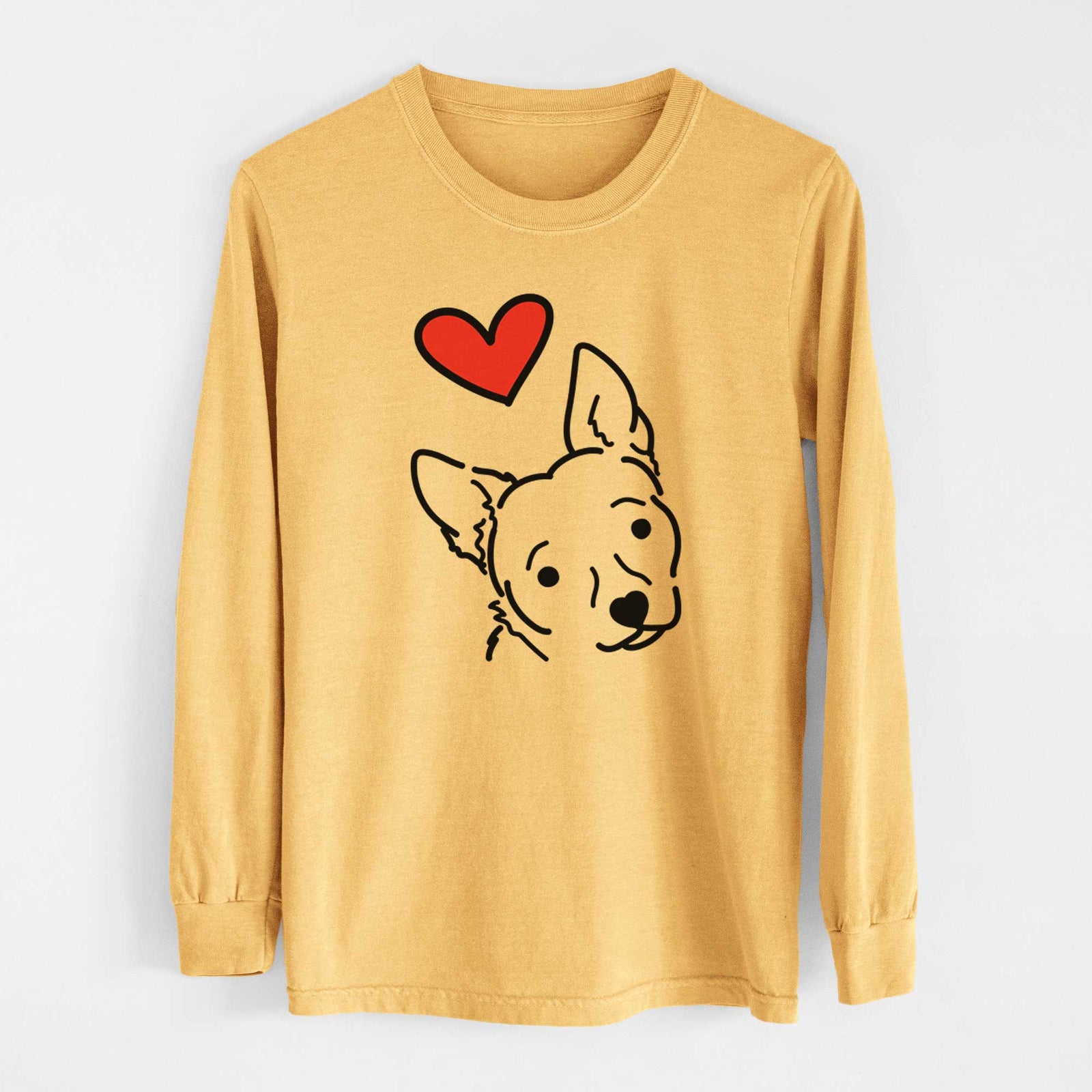 Love Always Chihuahua Mix - GiGi - Heavyweight 100% Cotton Long Sleeve