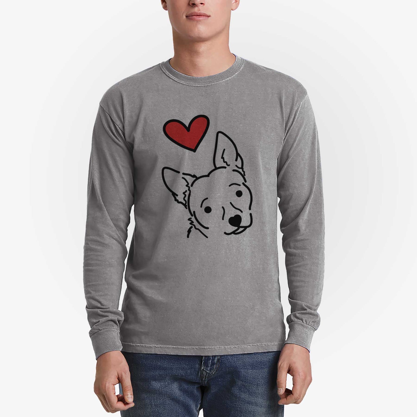 Love Always Chihuahua Mix - GiGi - Heavyweight 100% Cotton Long Sleeve
