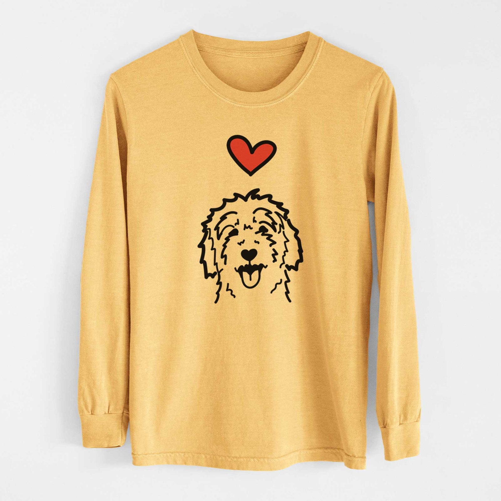 Love Always Goldendoodle - Heavyweight 100% Cotton Long Sleeve