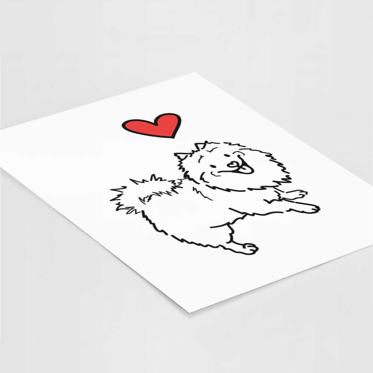 Love Always Pomeranian Mix - Goldie Art Print