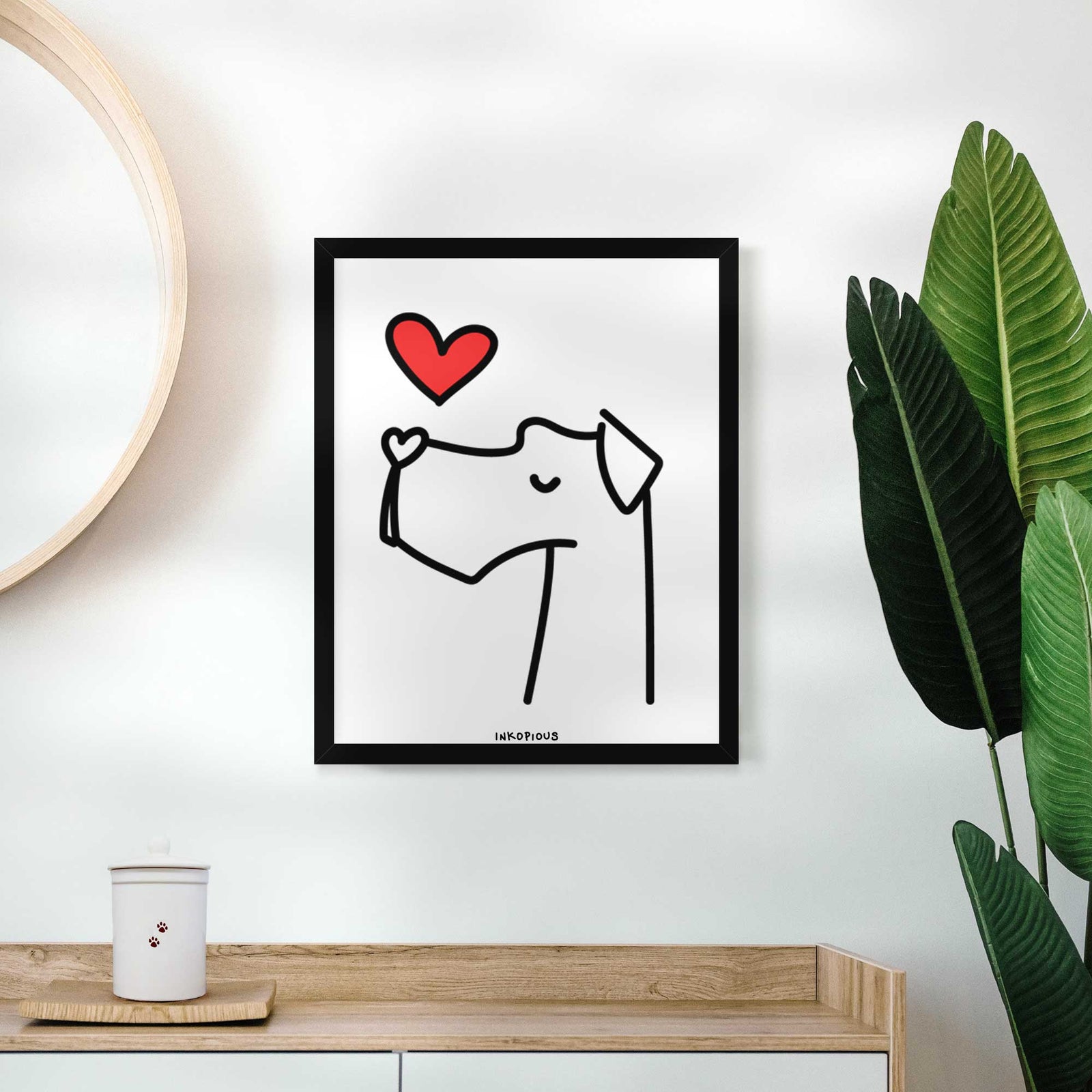Love Always Great Dane Art Print