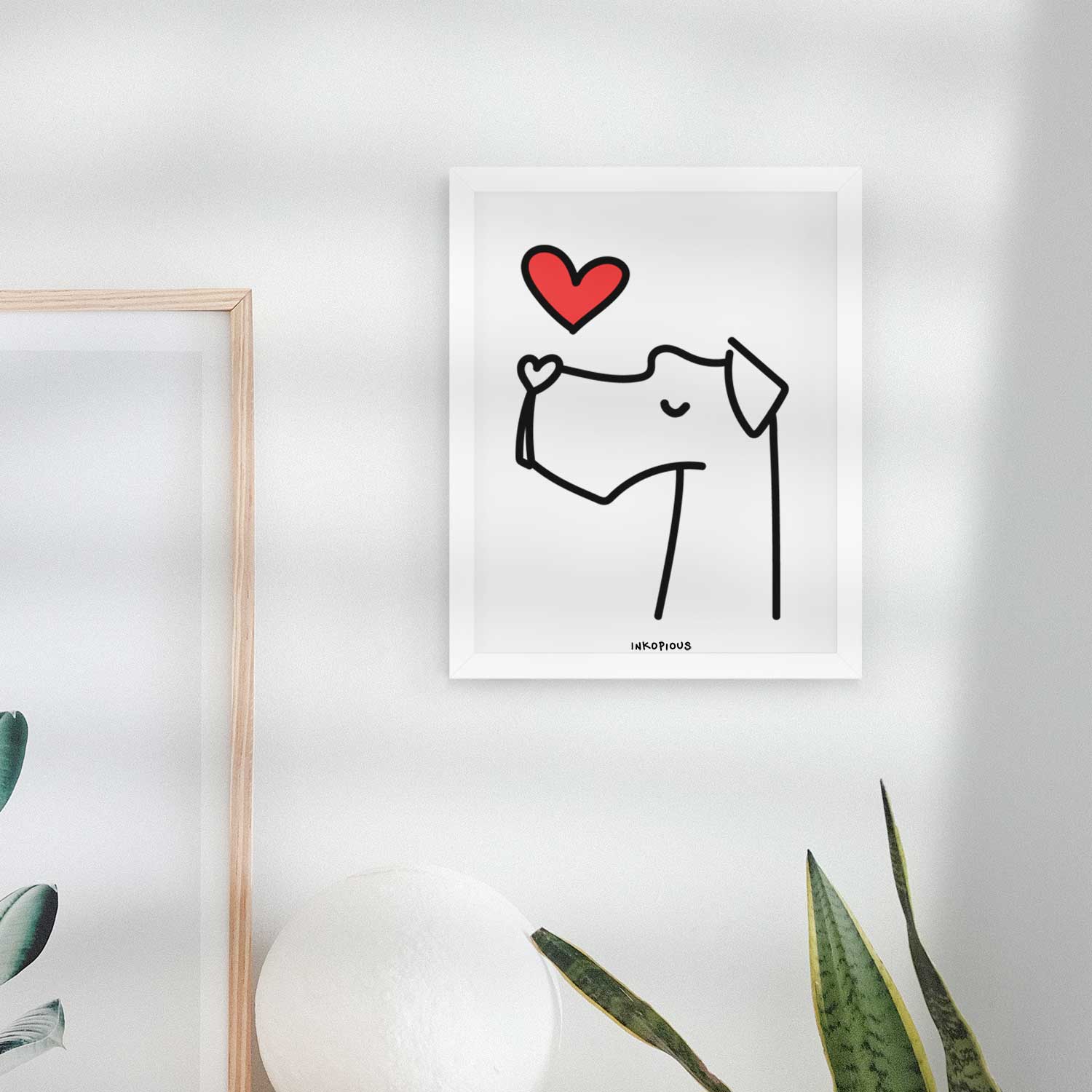Love Always Great Dane Art Print