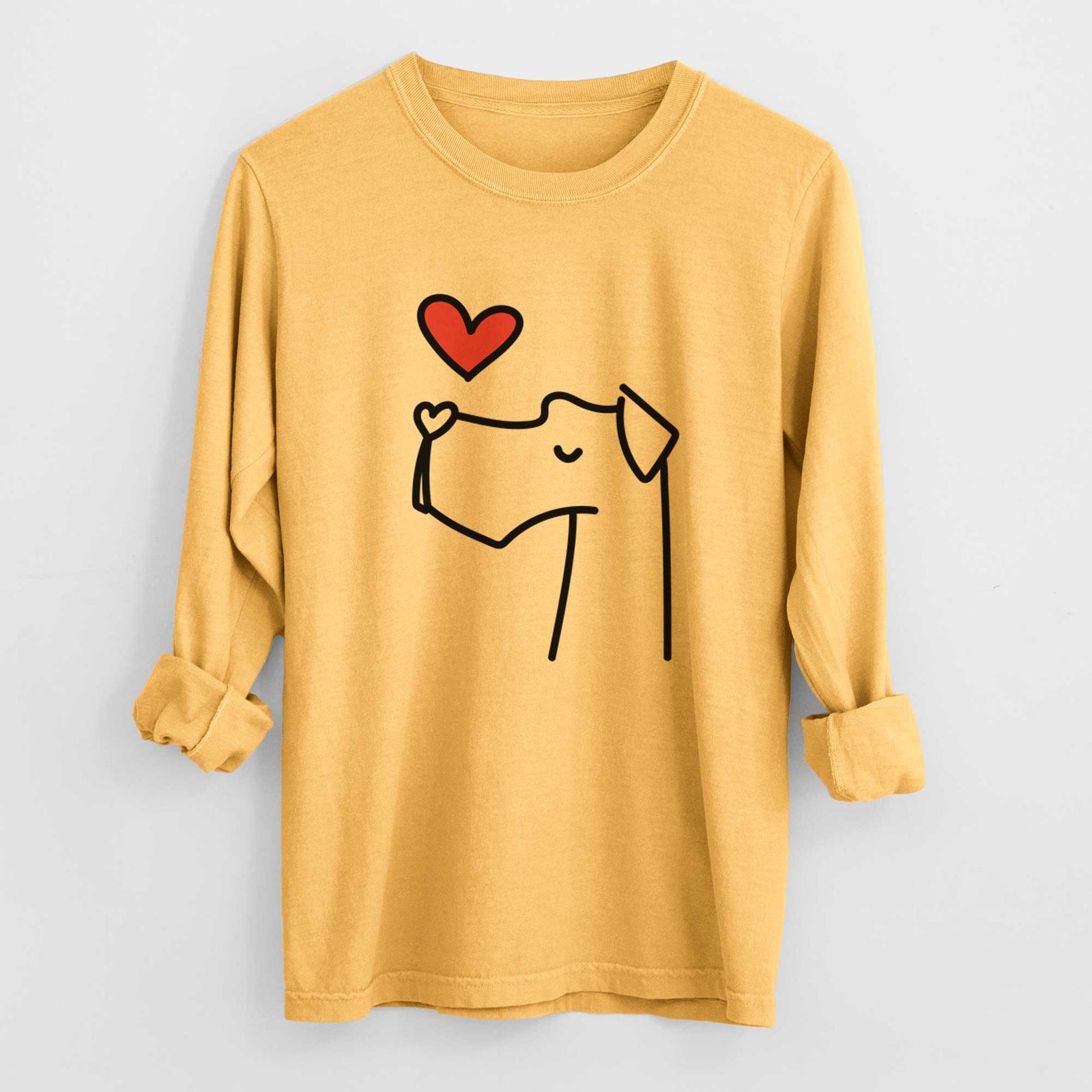 Love Always Great Dane - Heavyweight 100% Cotton Long Sleeve