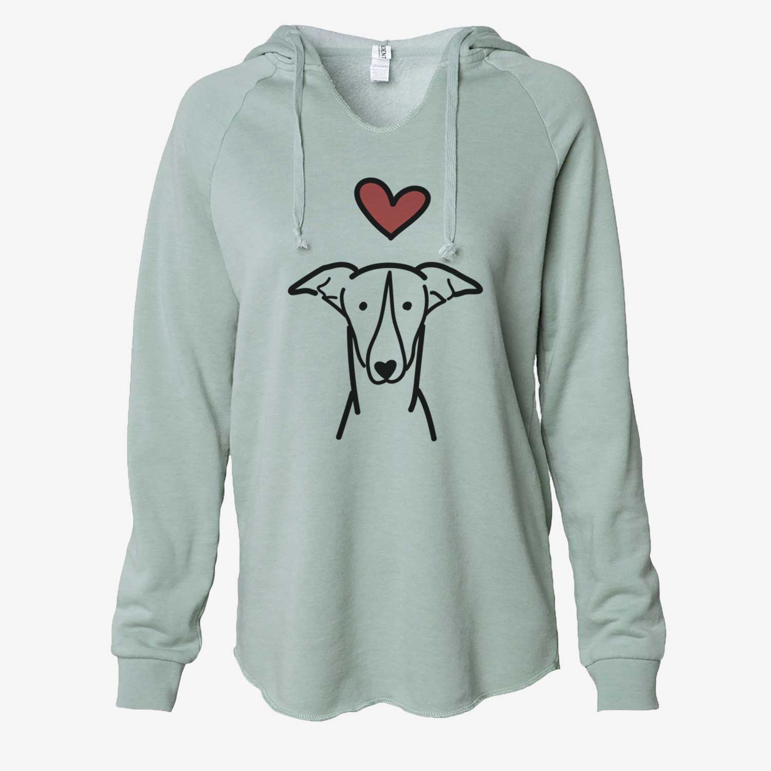 Love Always Greyhound - Cali Wave Hooded Sweatshirt