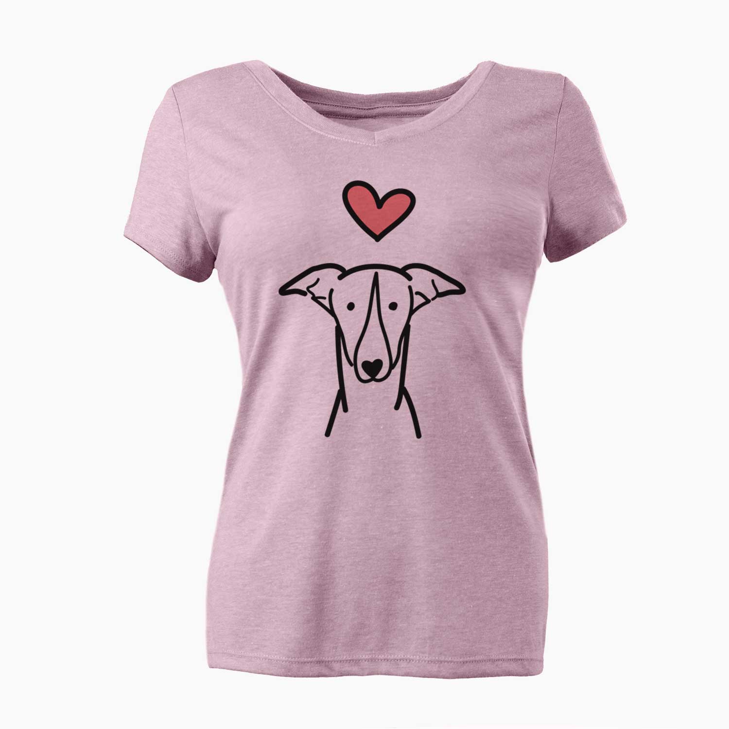 Love Always Greyhound - Women's V-neck Shirt
