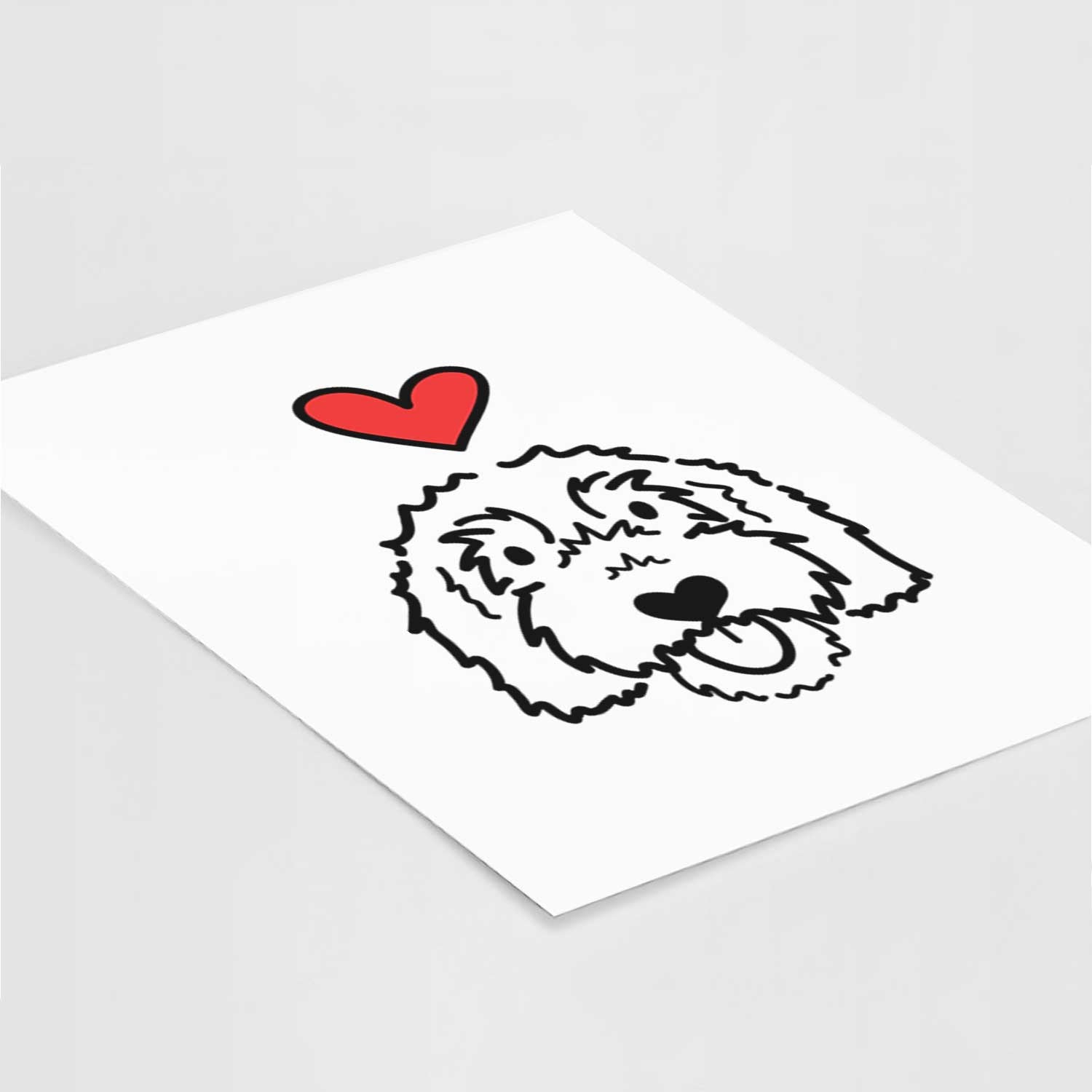 Love Always Goldendoodle - Gus Art Print