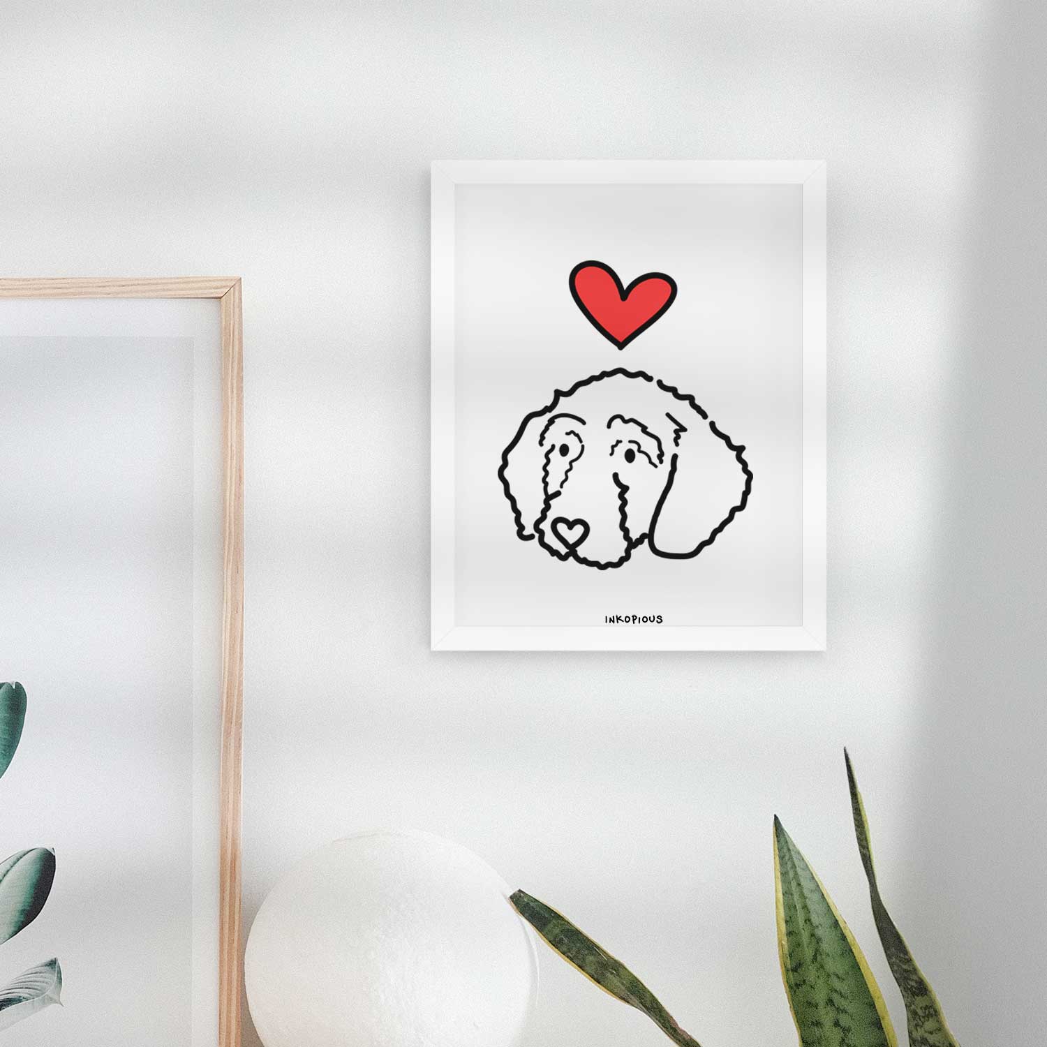 Love Always Goldendoodle - Hanna Art Print