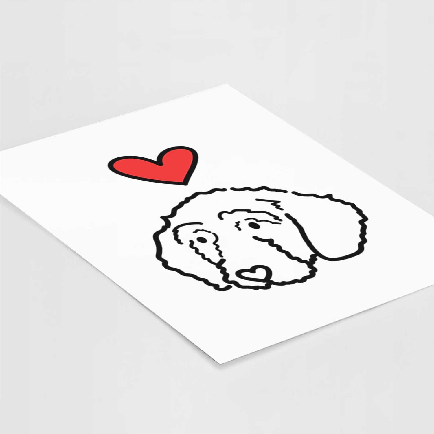 Love Always Goldendoodle - Hanna Art Print