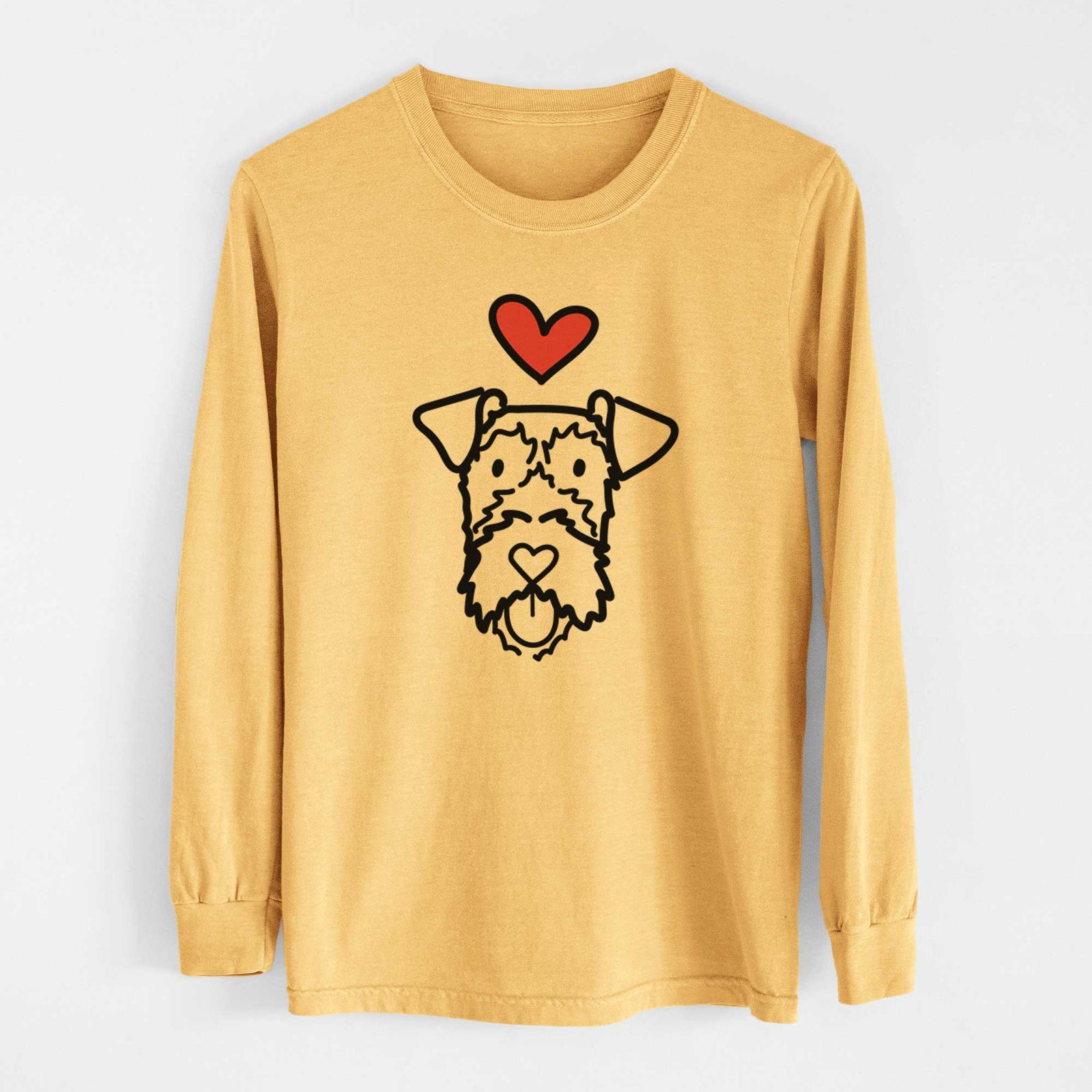 Love Always Irish Terrier - Heavyweight 100% Cotton Long Sleeve