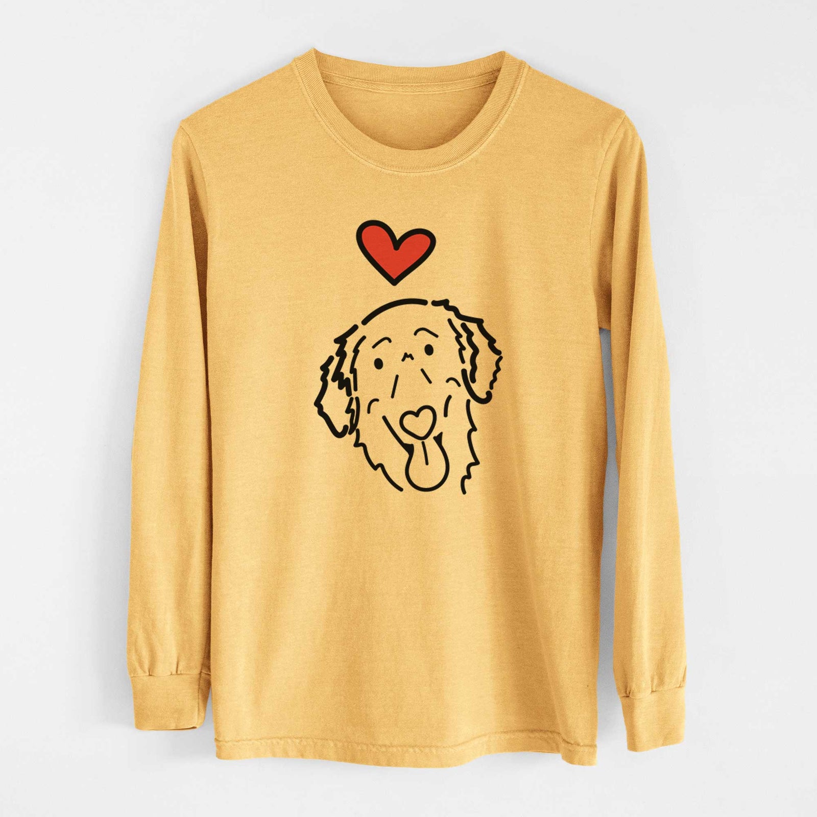 Love Always Flat-Coated Retriever - Jack - Heavyweight 100% Cotton Long Sleeve