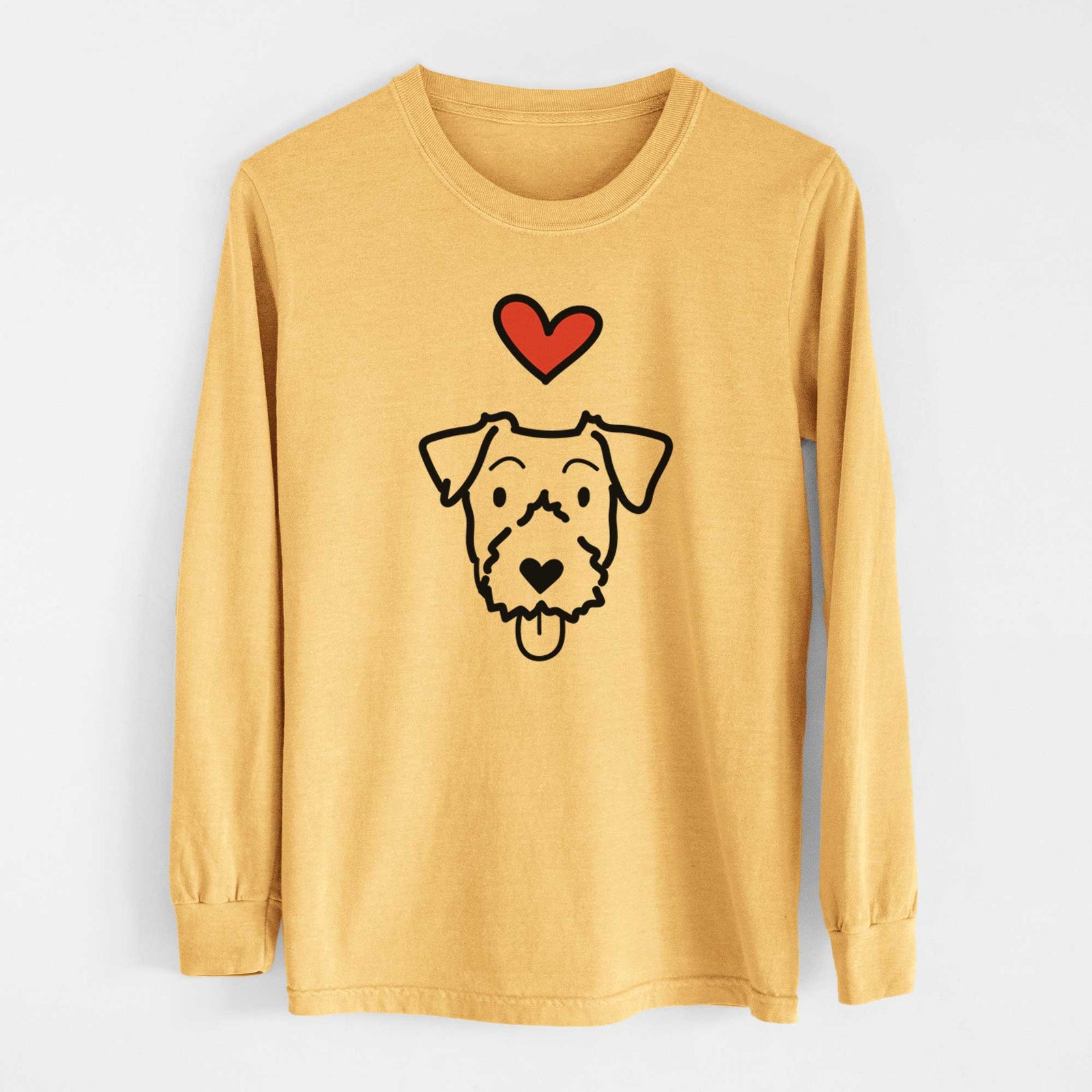 Love Always Jack Russell Terrier - Heavyweight 100% Cotton Long Sleeve