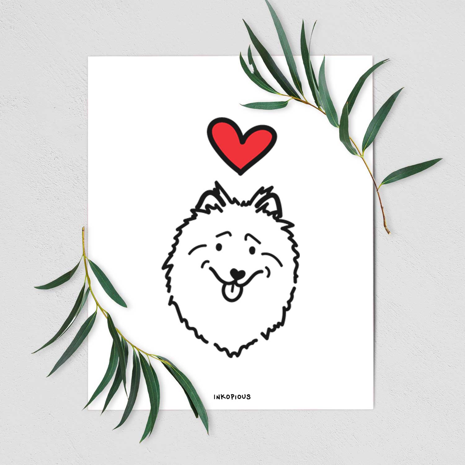 Love Always Keeshond Art Print