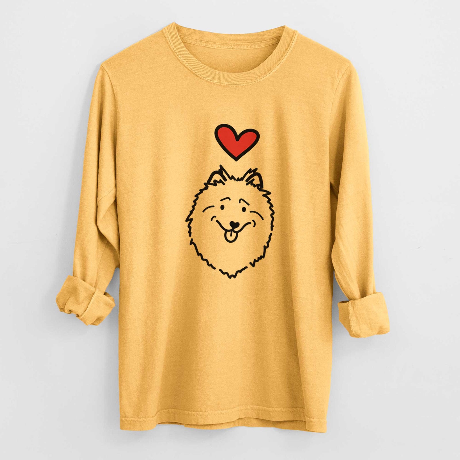 Love Always Keeshond - Heavyweight 100% Cotton Long Sleeve