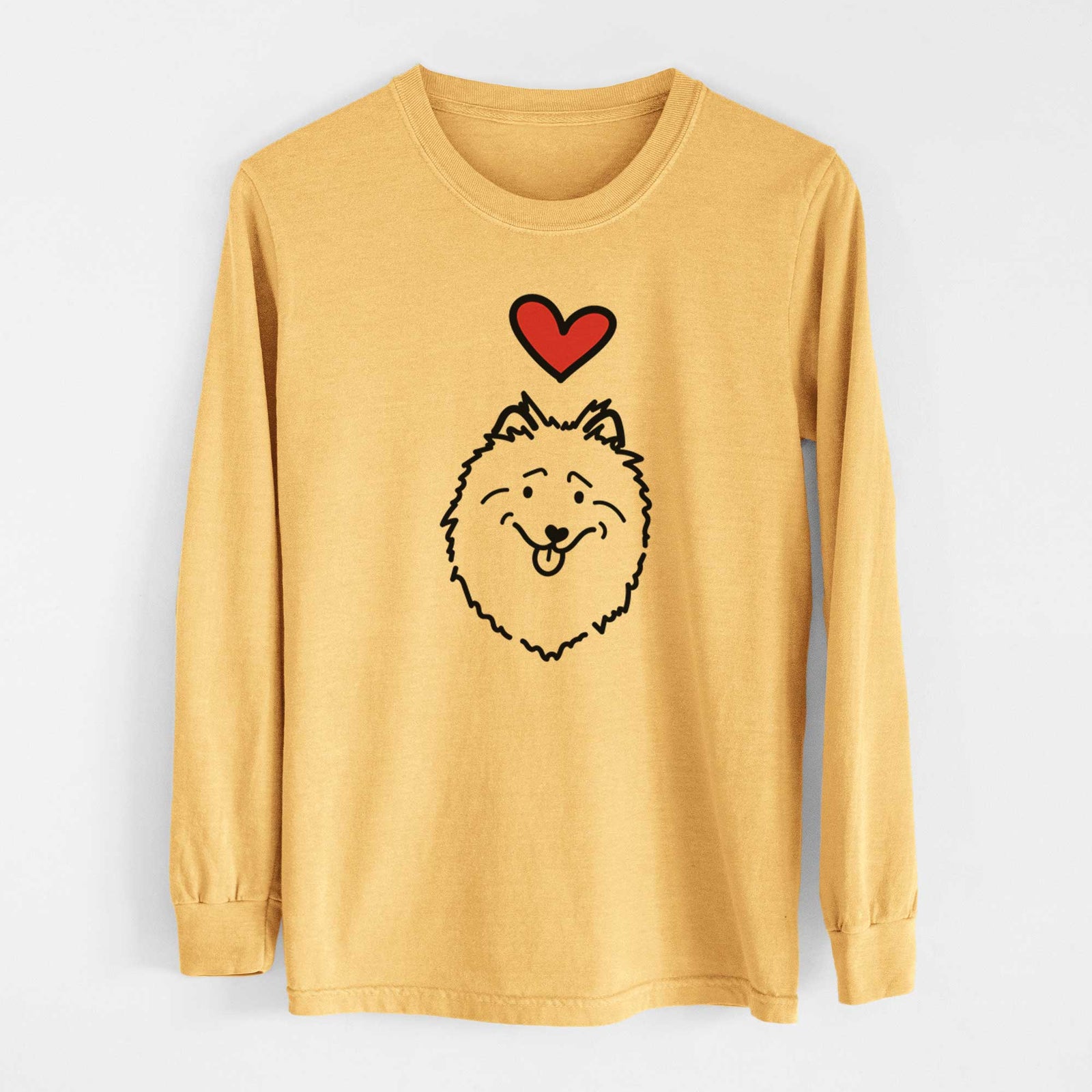 Love Always Keeshond - Heavyweight 100% Cotton Long Sleeve