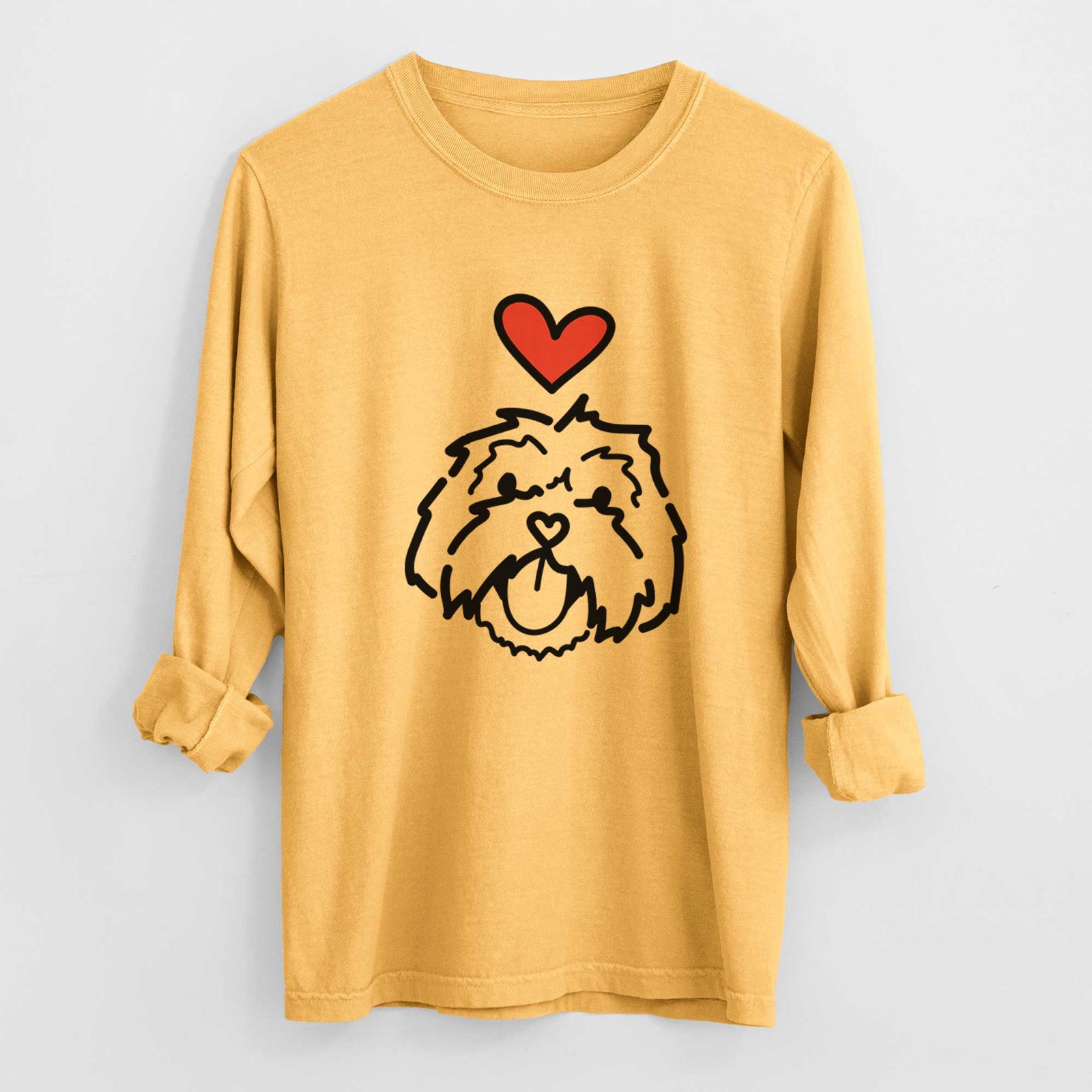 Love Always Lhasa Apso - Keia - Heavyweight 100% Cotton Long Sleeve
