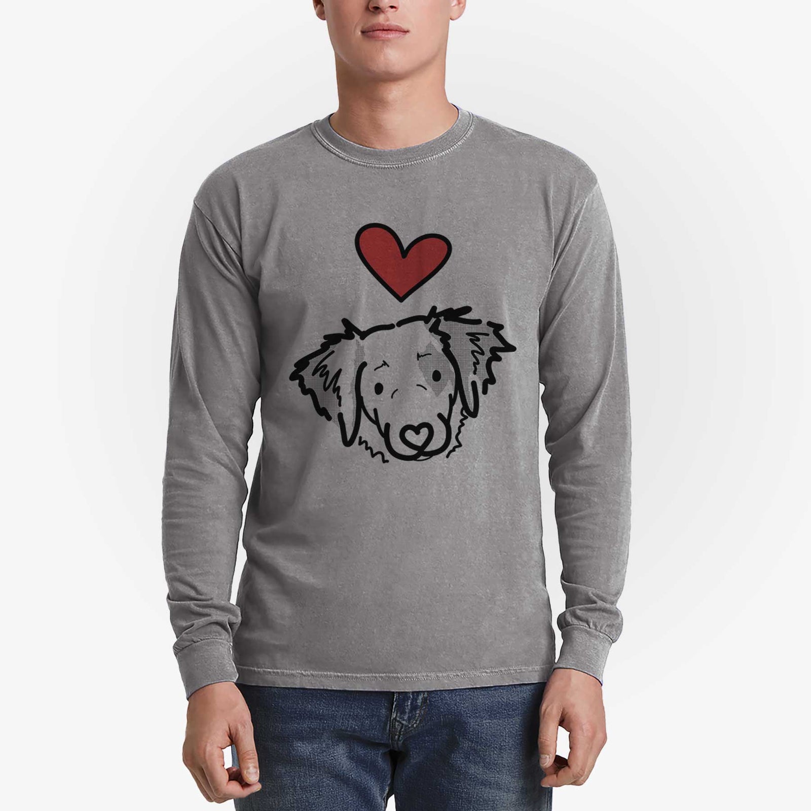 Love Always Brittany Spaniel - Kiva - Heavyweight 100% Cotton Long Sleeve