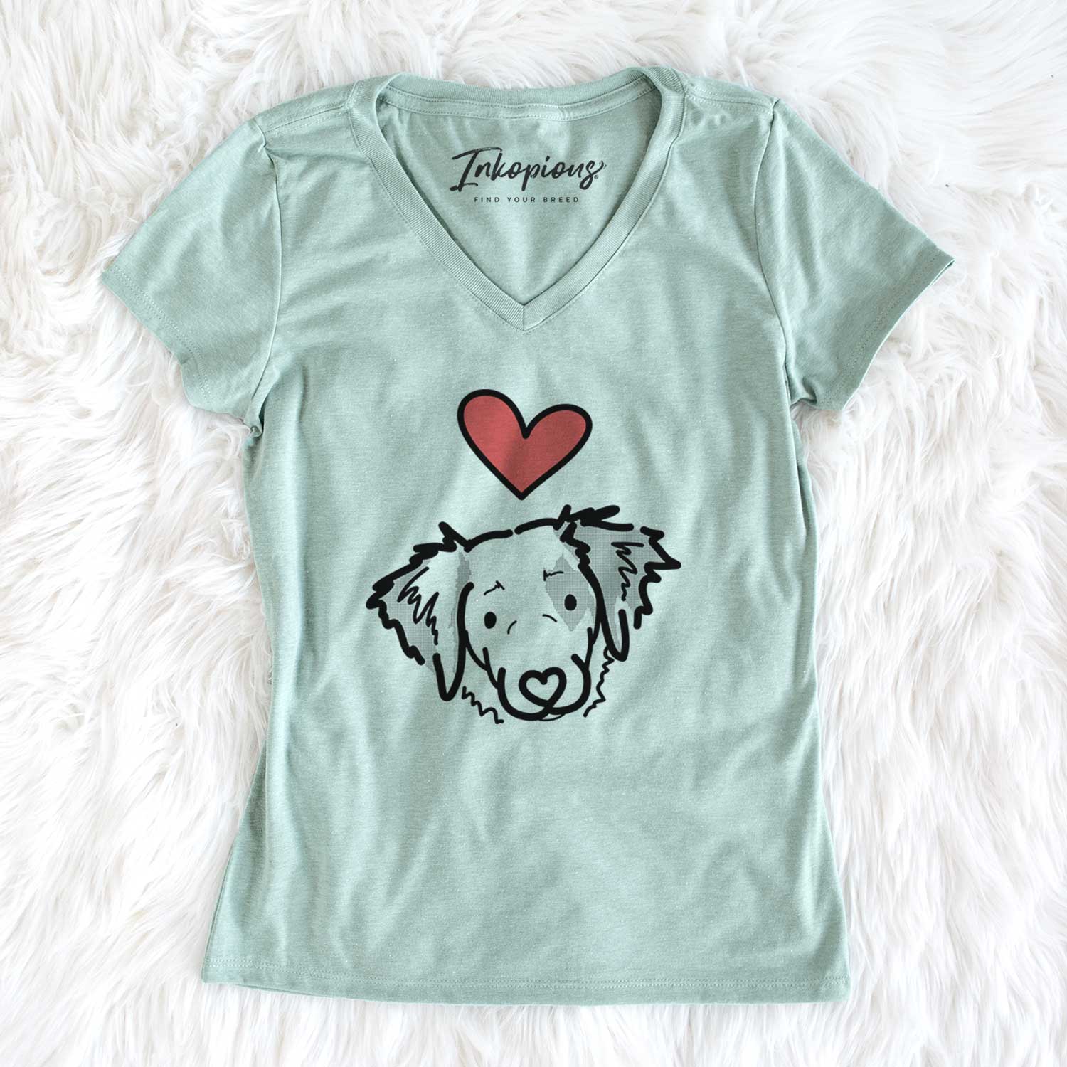 Love Always Brittany Spaniel - Kiva - Women's V-neck Shirt
