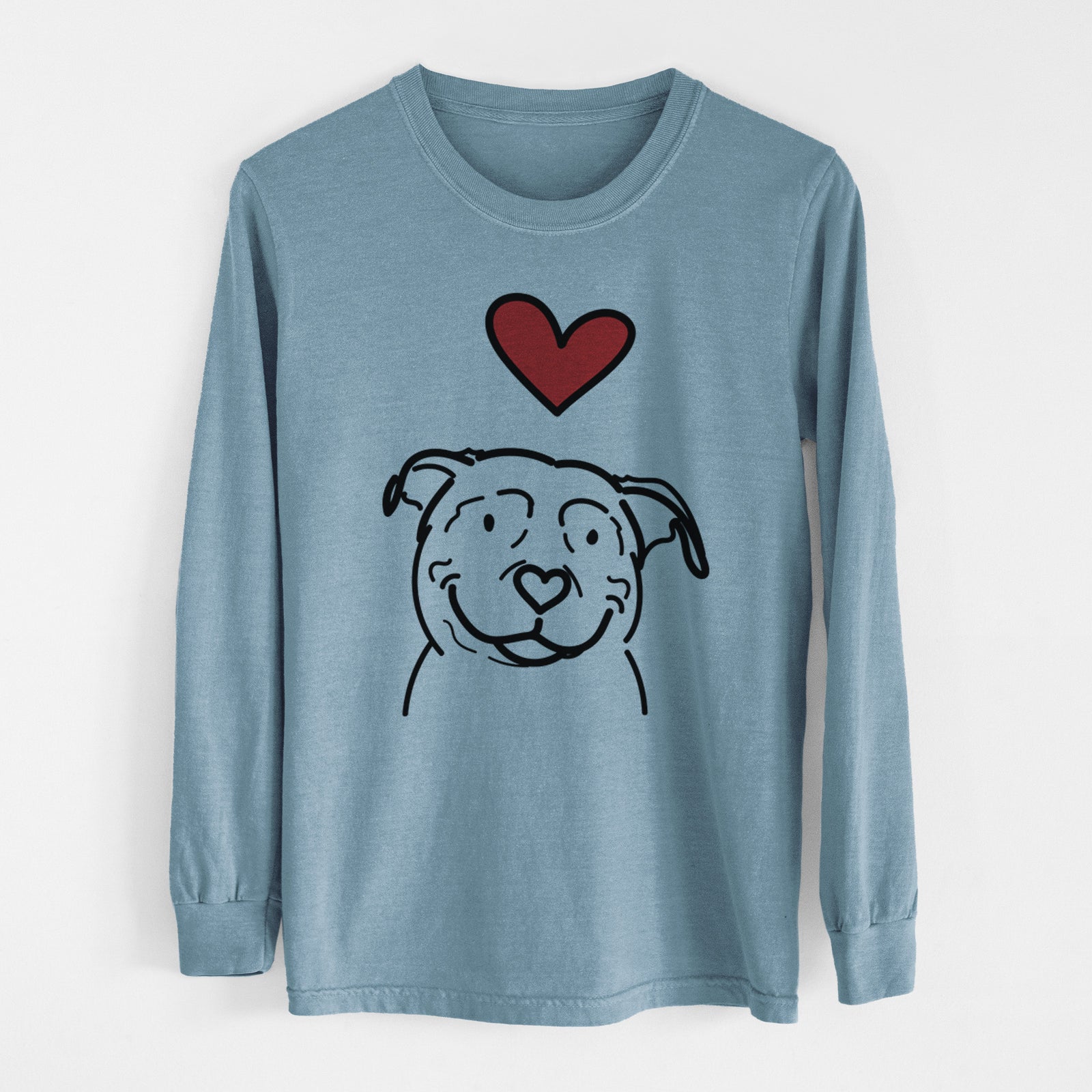 Love Always American Pitbull Terrier - Lady - Heavyweight 100% Cotton Long Sleeve