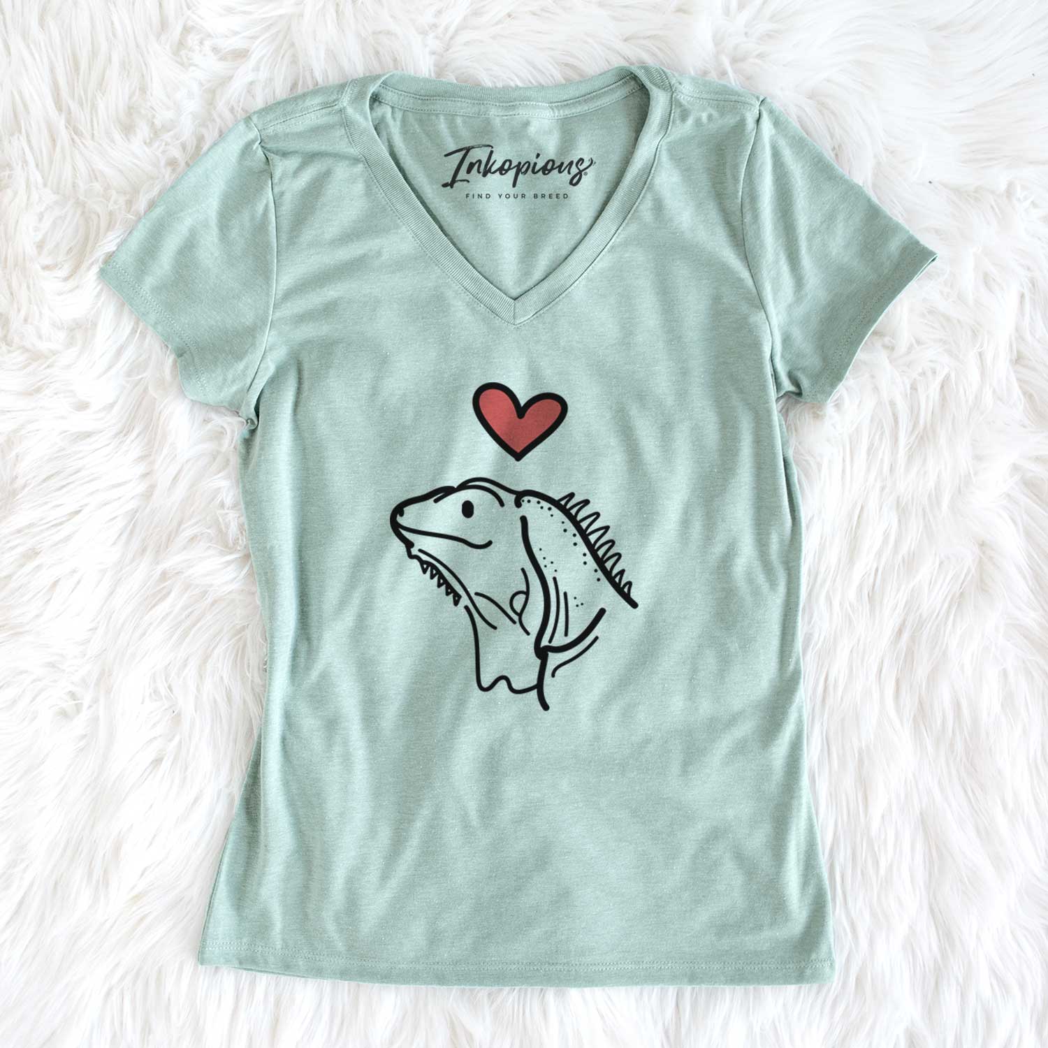Love Always Iguana - Louie - Women's V-neck Shirt