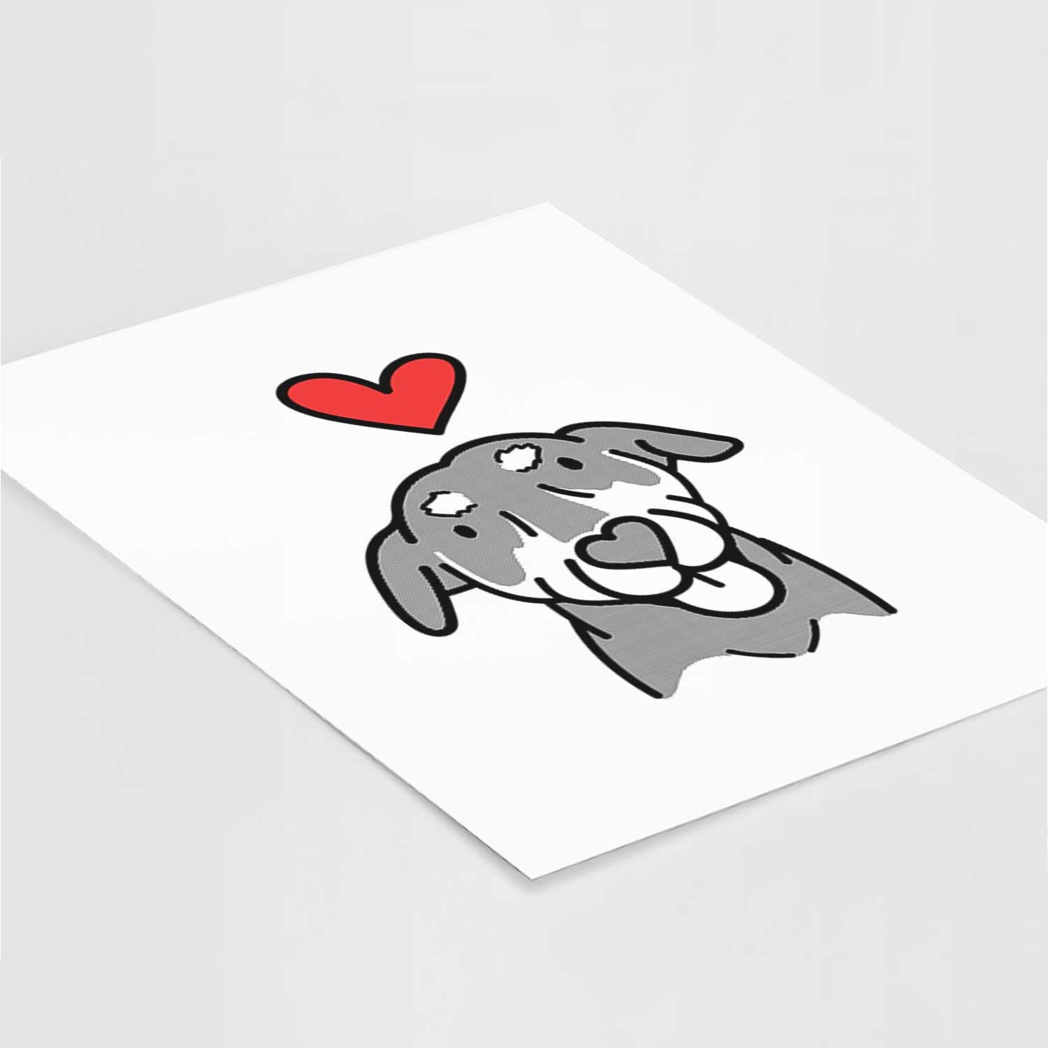 Love Always Mixed Breed - Lousia Art Print