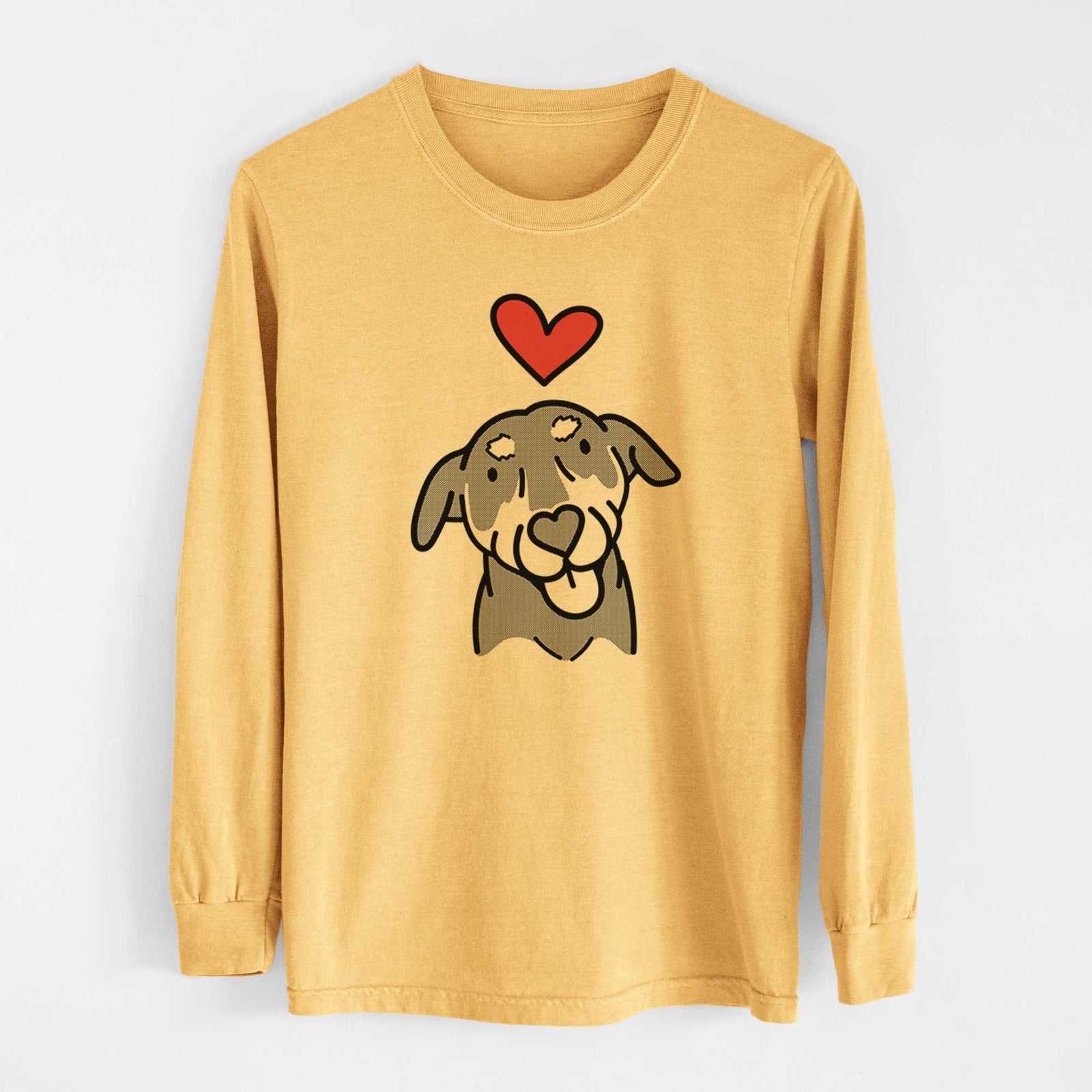 Love Always Mixed Breed - Lousia - Heavyweight 100% Cotton Long Sleeve