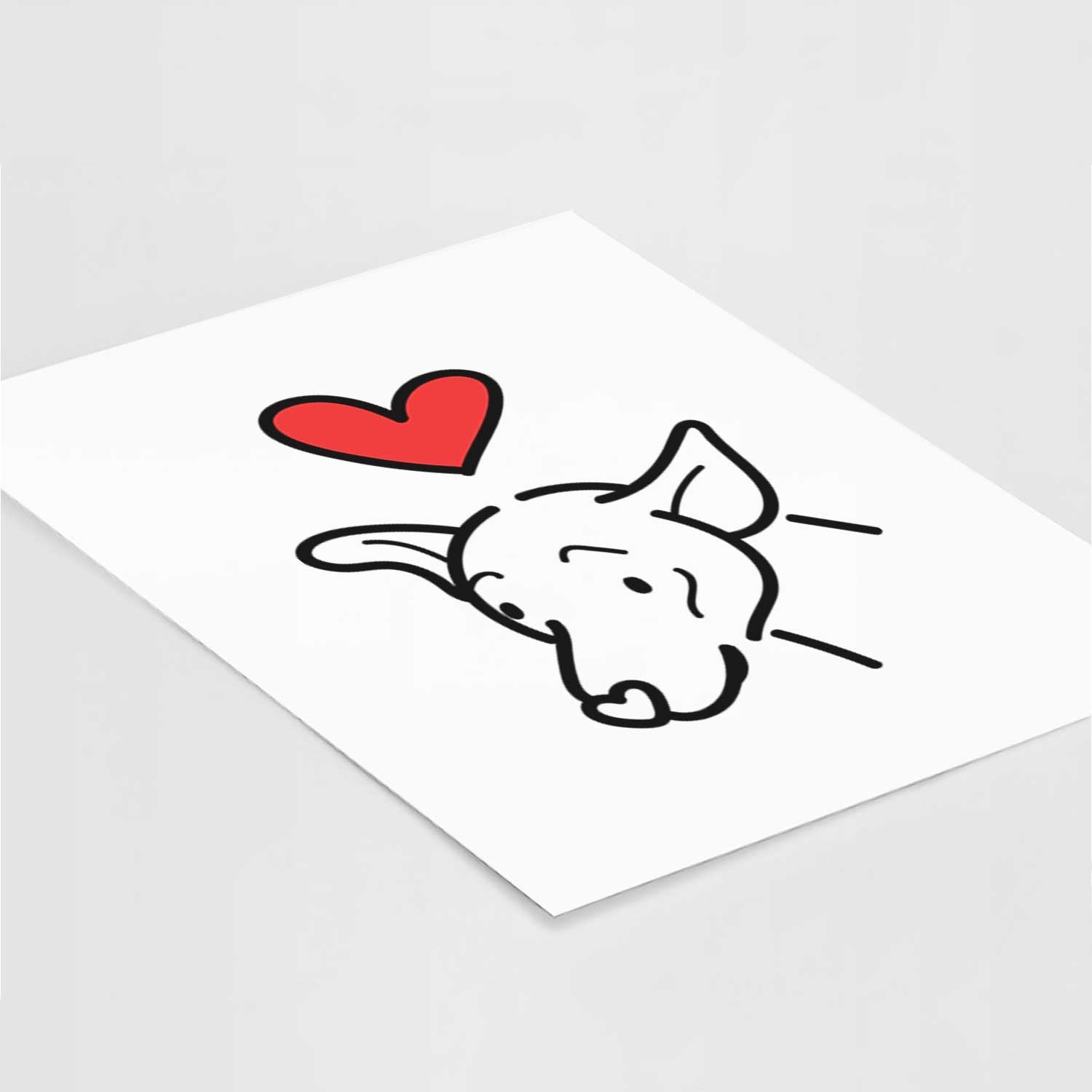 Love Always Mixed Breed - Lucky Art Print