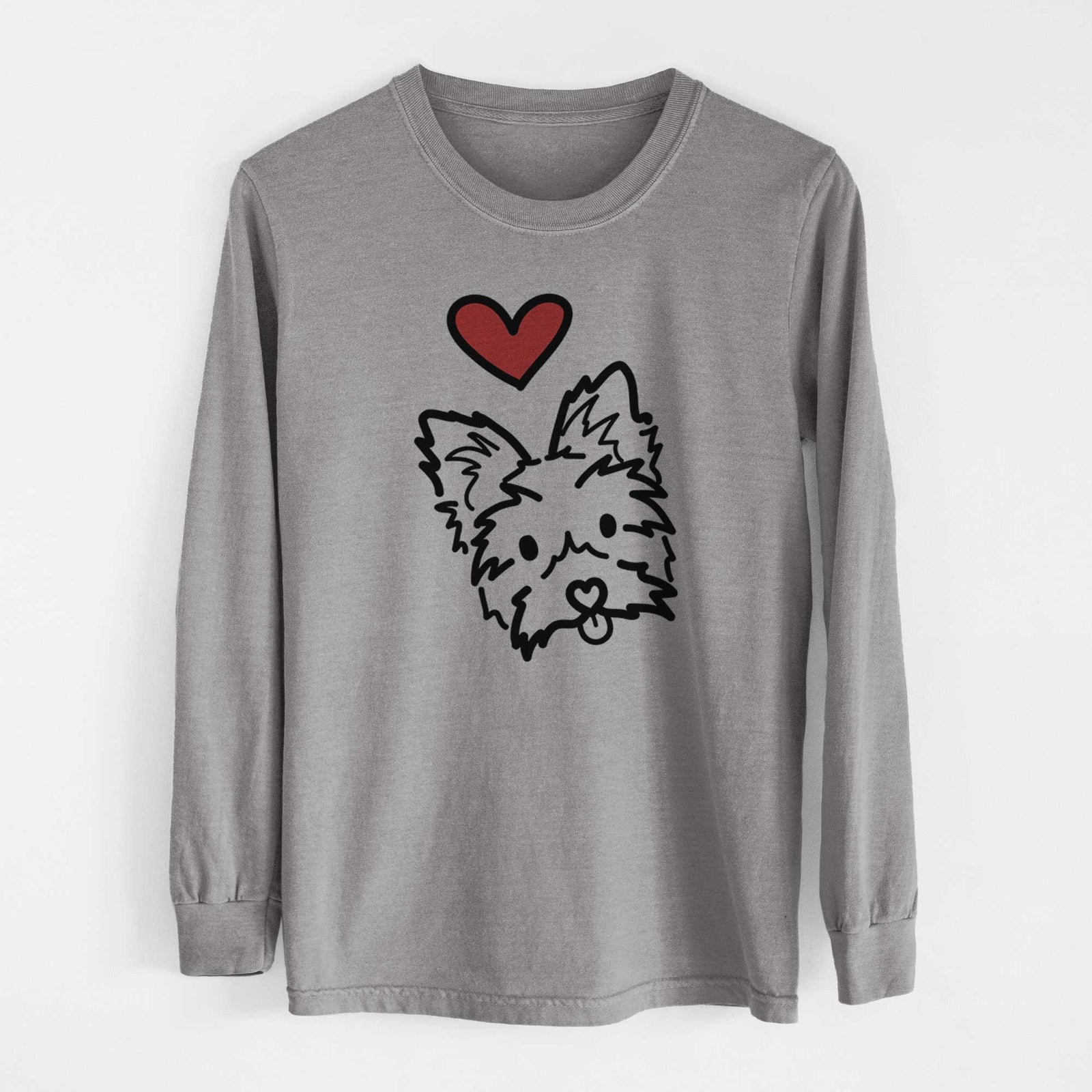 Love Always Yorkshire Terrier - Luna - Heavyweight 100% Cotton Long Sleeve