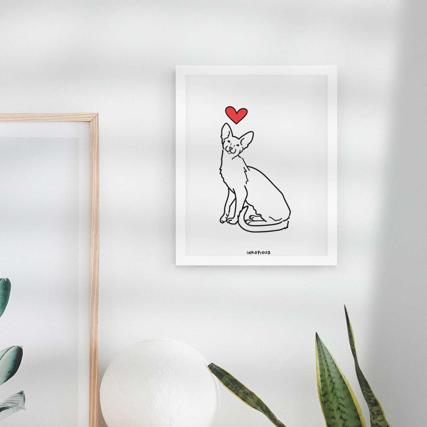 Love Always Oriental Shorthair Cat - Lyra Art Print